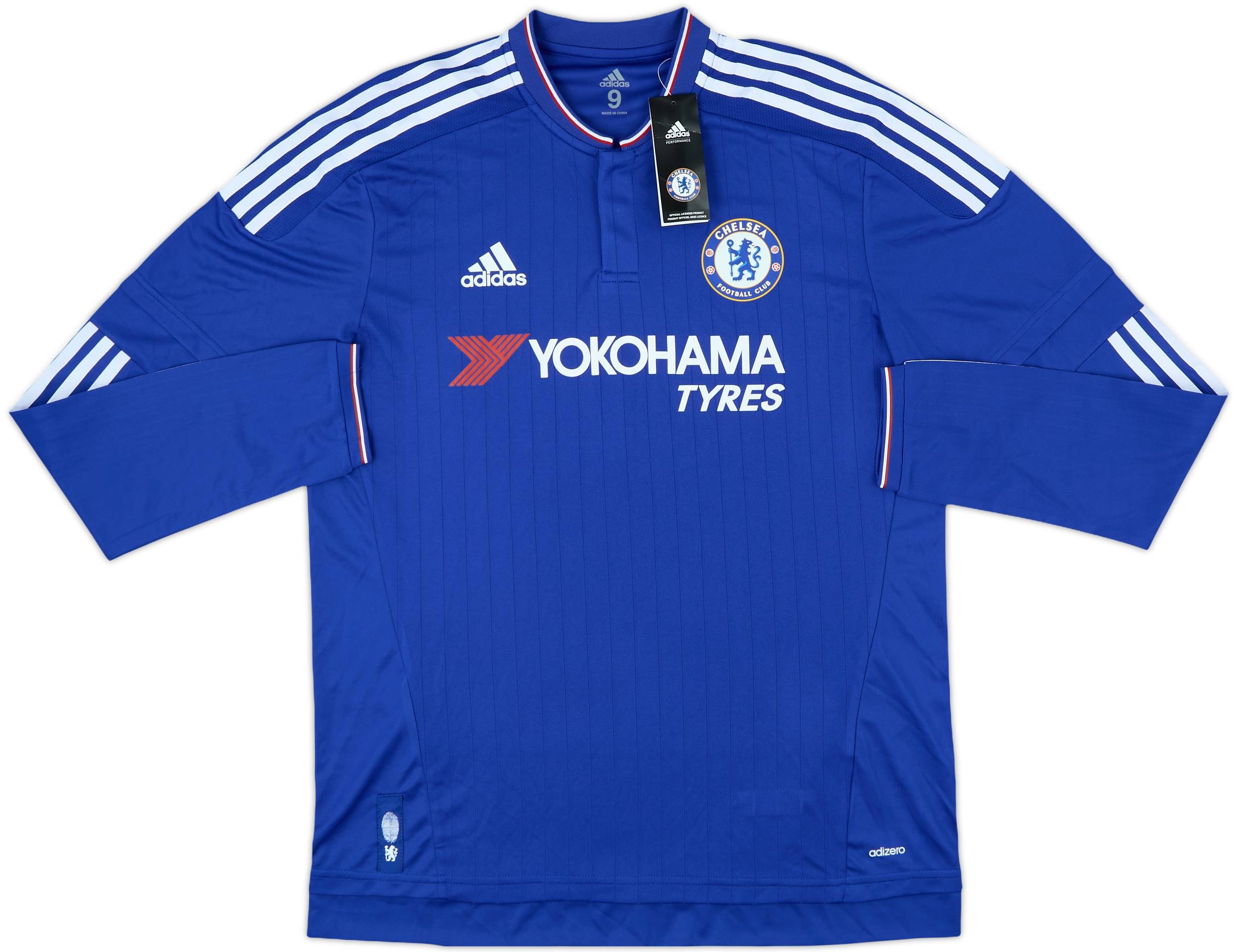 2015-16 Chelsea Player Issue Home L/S Shirt Hazard #10 (L/XL)