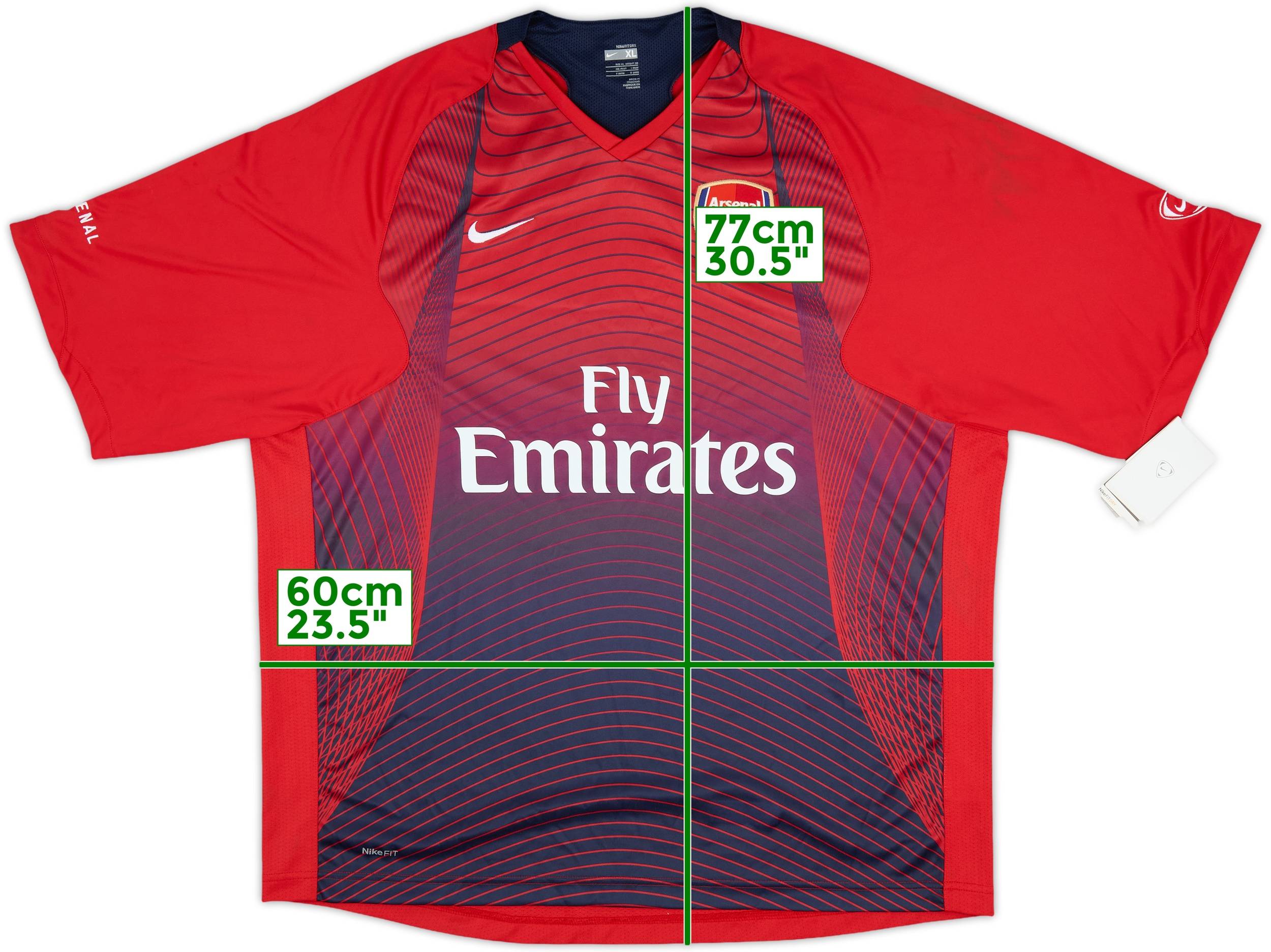 ウェア NIKE Arsenal football jersey size XL 2007-08 Arsenal Nike Training Shirt (XL)