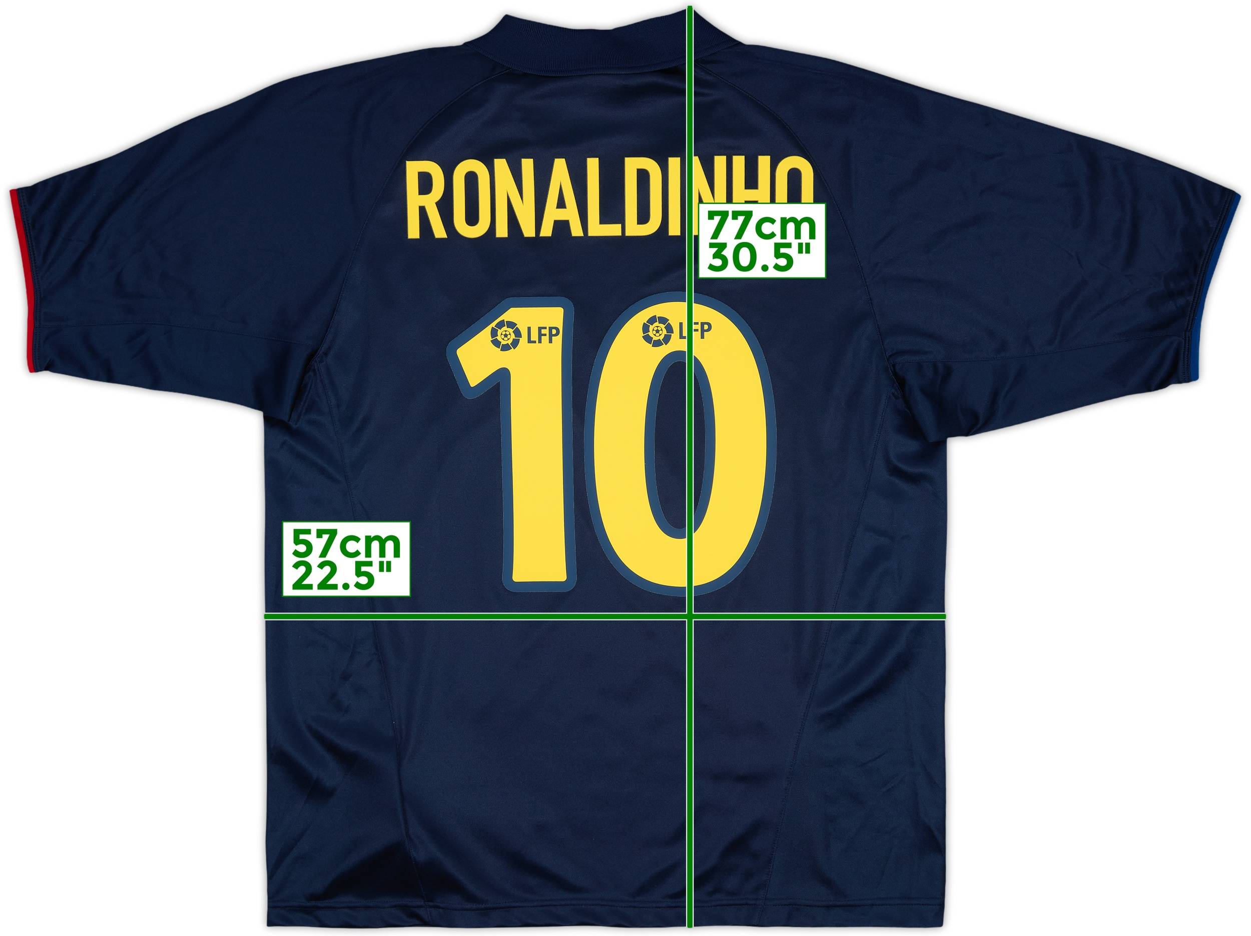 難あり　FCバルセロナ RONALDINHO シャツ 10番 2002-03 Barcelona Basic Away Shirt Ronaldinho #10 (L)