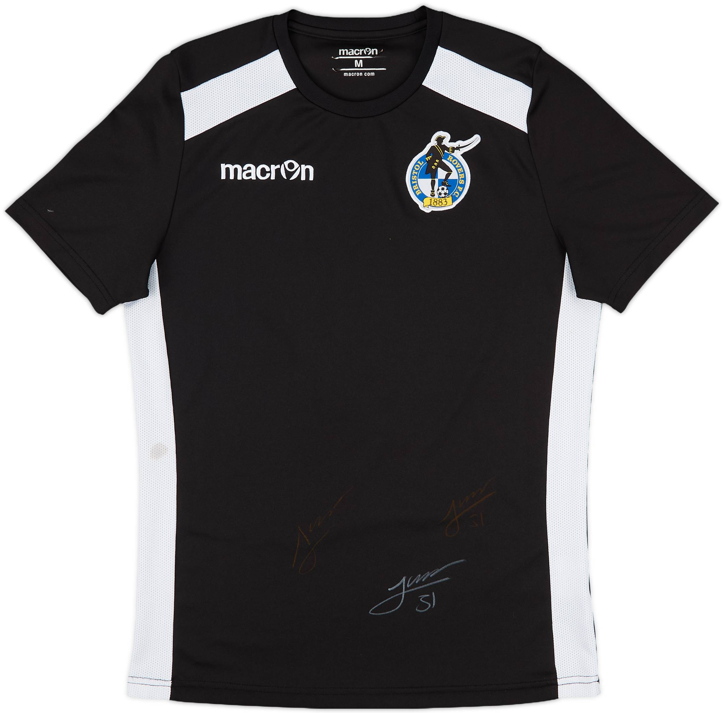 2017-18 Bristol Rovers Signed Macron Training Shirt - 8/10 - (M)