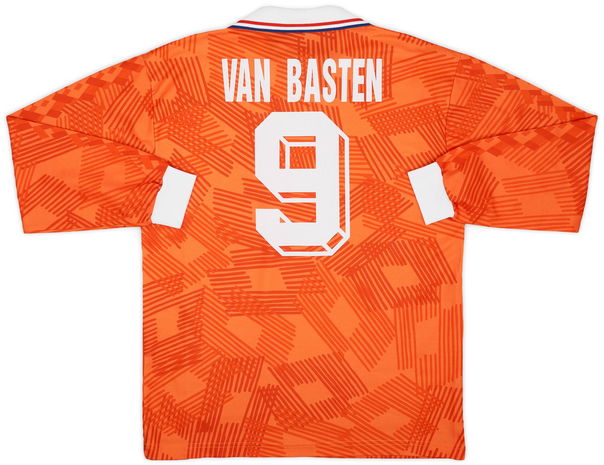 1992-94 Netherlands Home L/S Shirt VanBasten #9 - 9/10 - (XL)