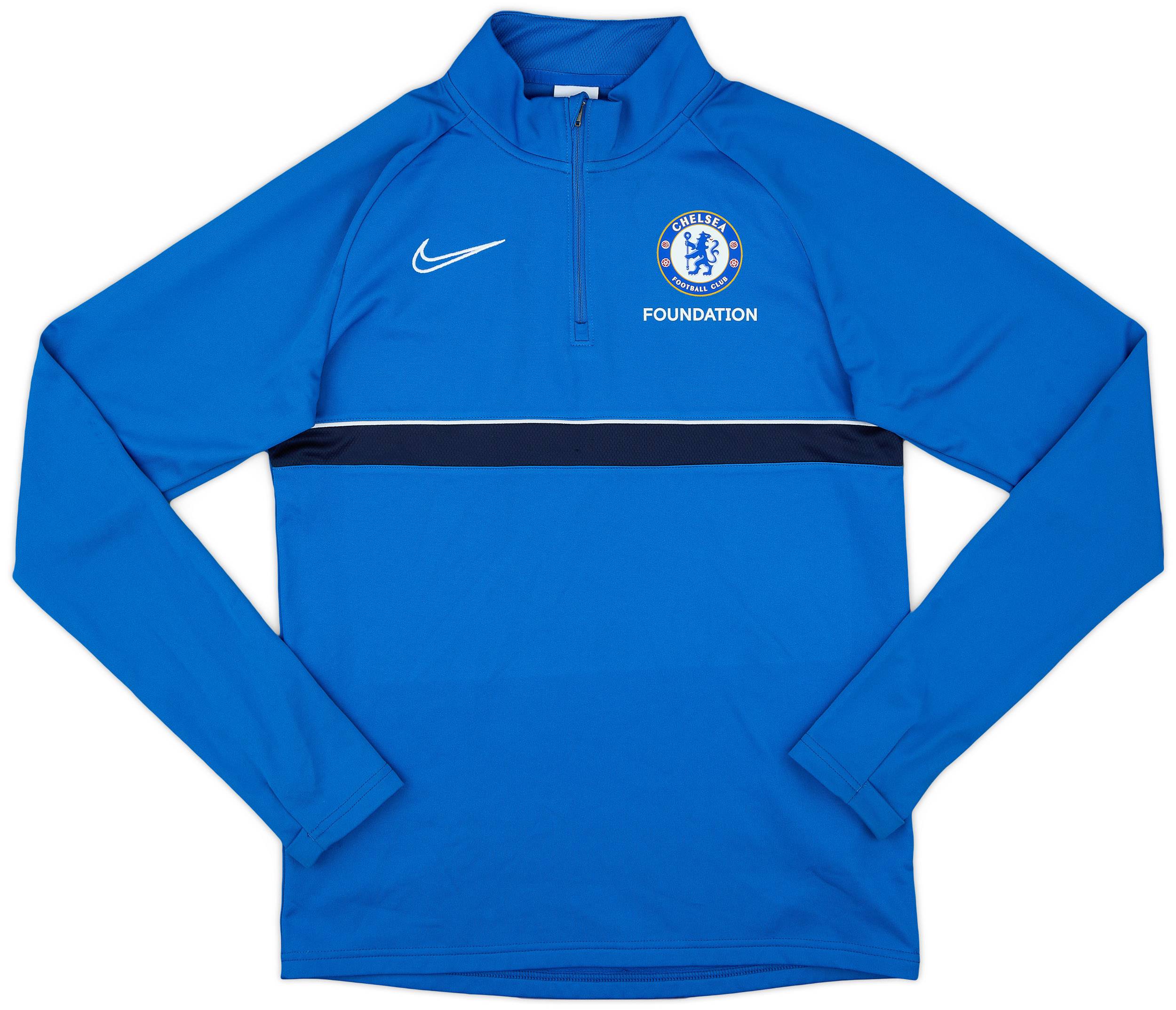 2021-22 Chelsea Foundation Nike 1/4 Zip Training Top - 7/10 - (S)