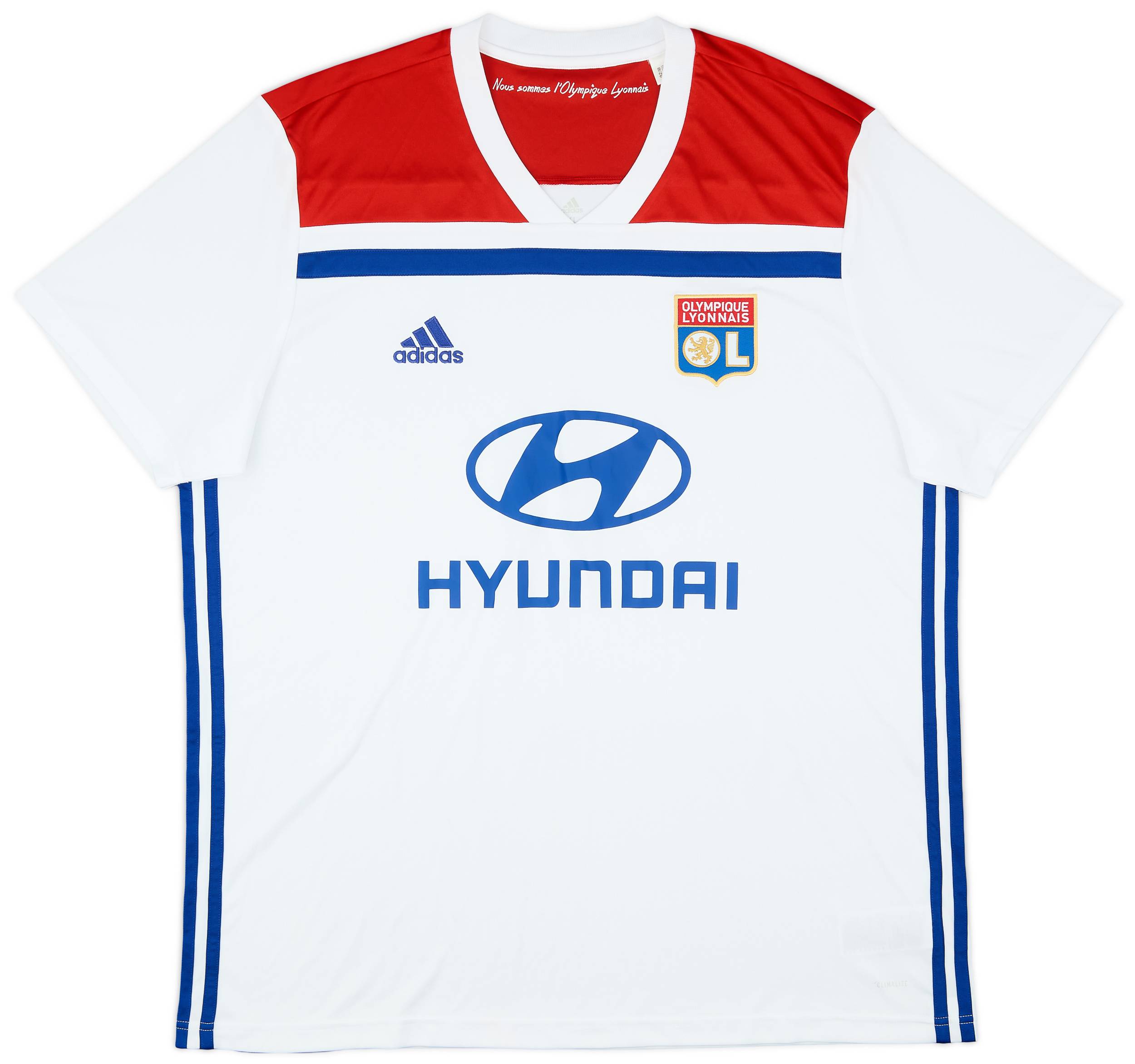 2018-19 Lyon Home Shirt - 9/10 - (XL)