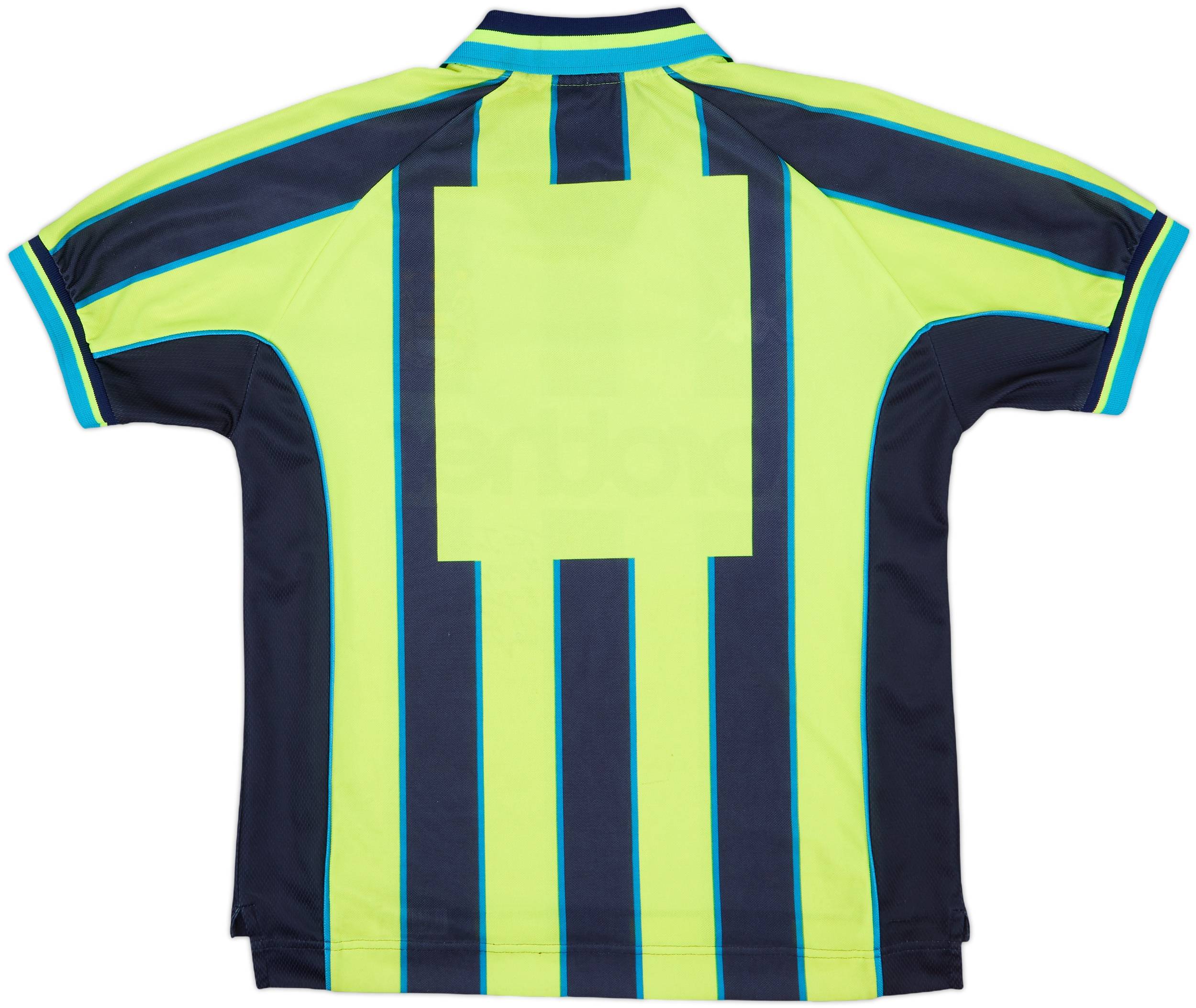 1998-99 Manchester City Signed Away Shirt - 7/10 - (S)