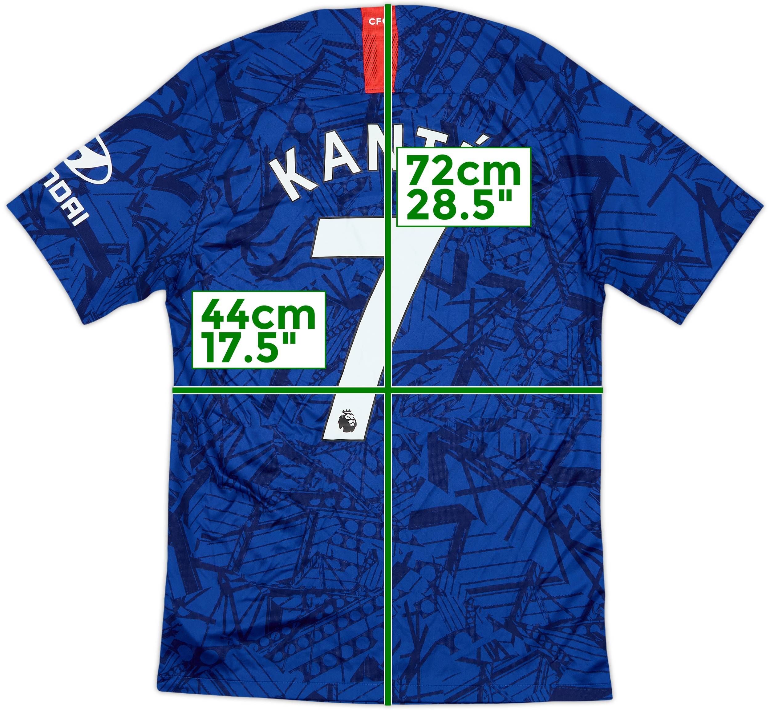 Chelsea 2019-20シーズンユニ　カンテ 2019-20 Chelsea Home Shirt Kante #7 - 9/10 - (S)
