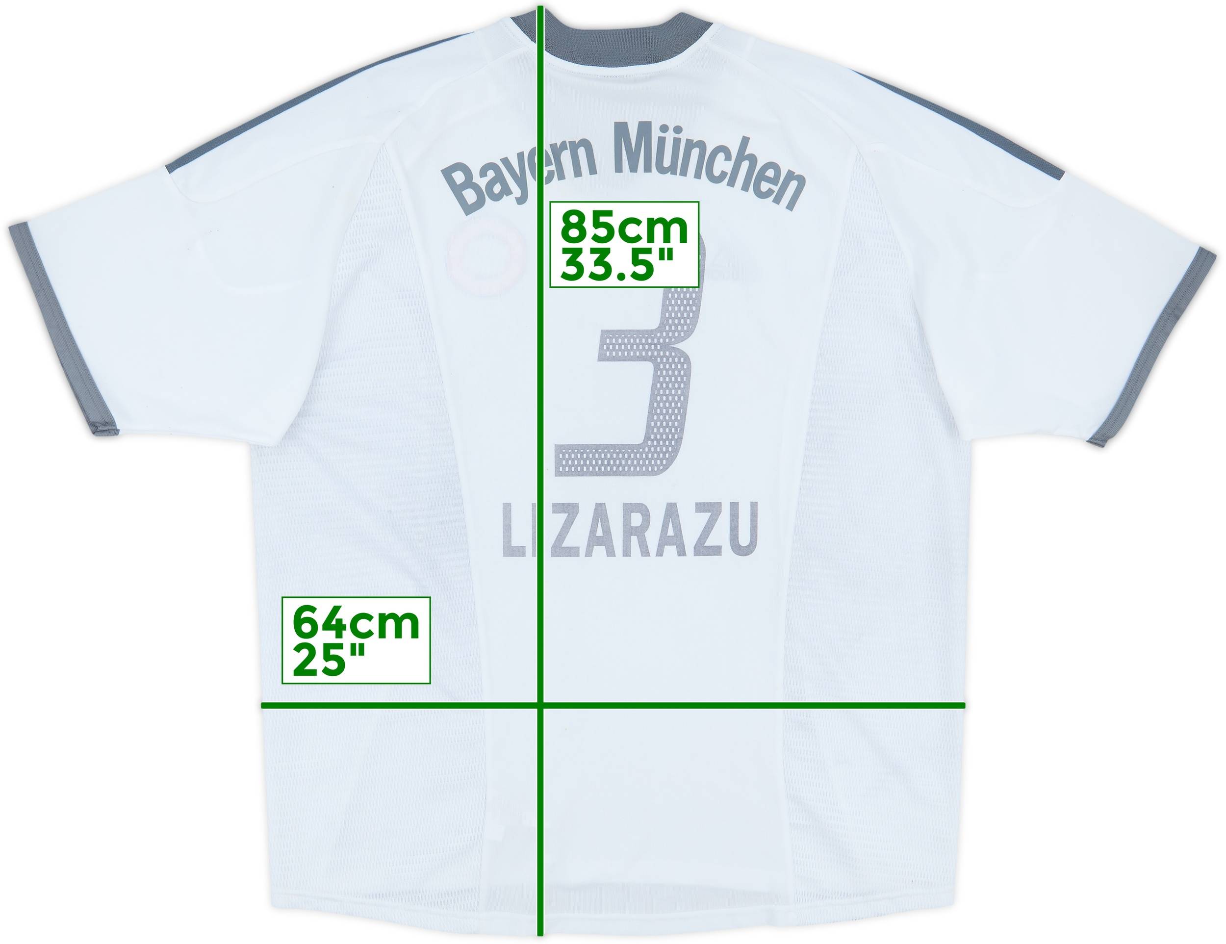 2002-03 Bayern Munich Away Shirt Lizarazu #3 - 7/10 - (XXL)