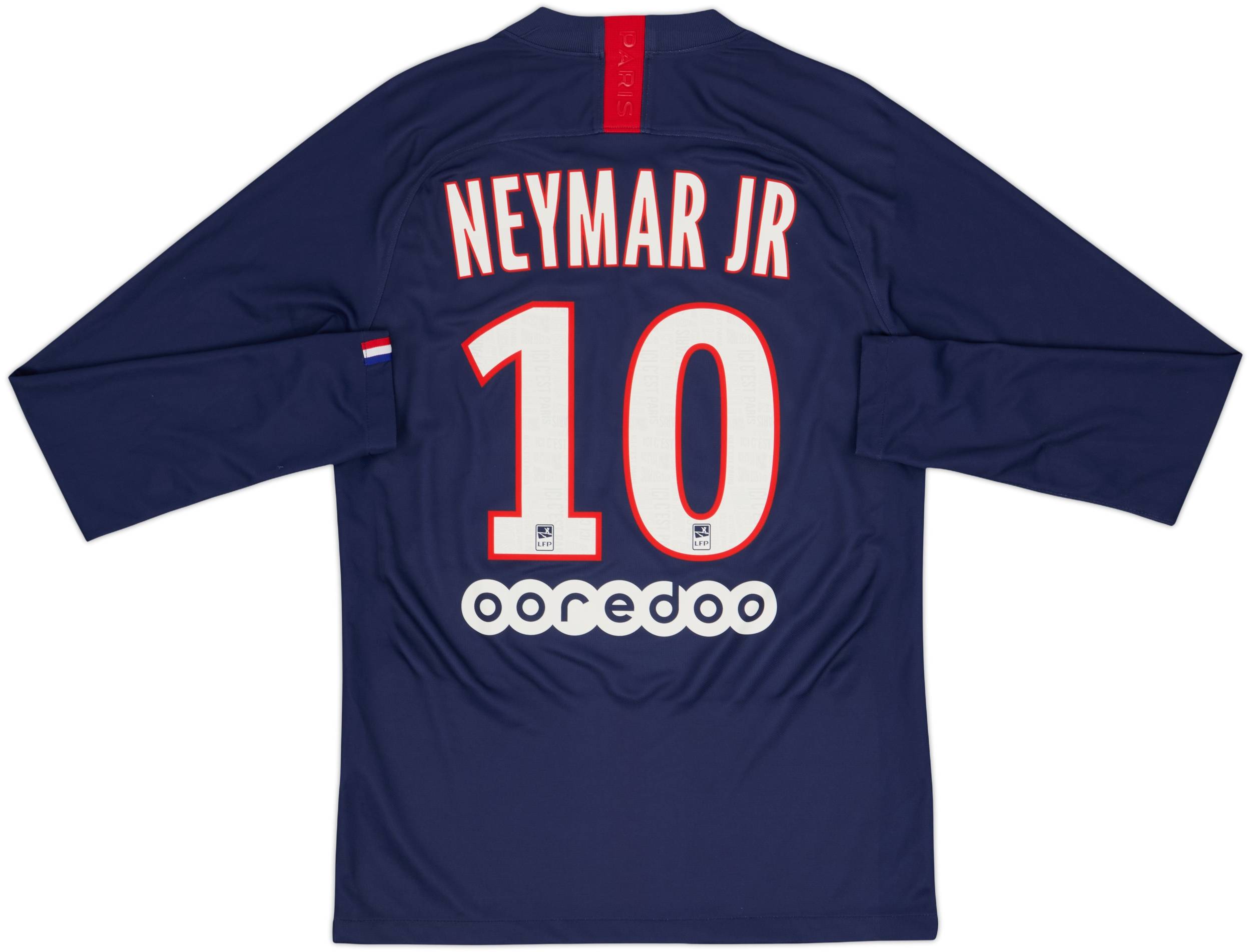 2019-20 Paris Saint-Germain Home L/S Shirt Neymar Jr #10 - 6/10 - (S)