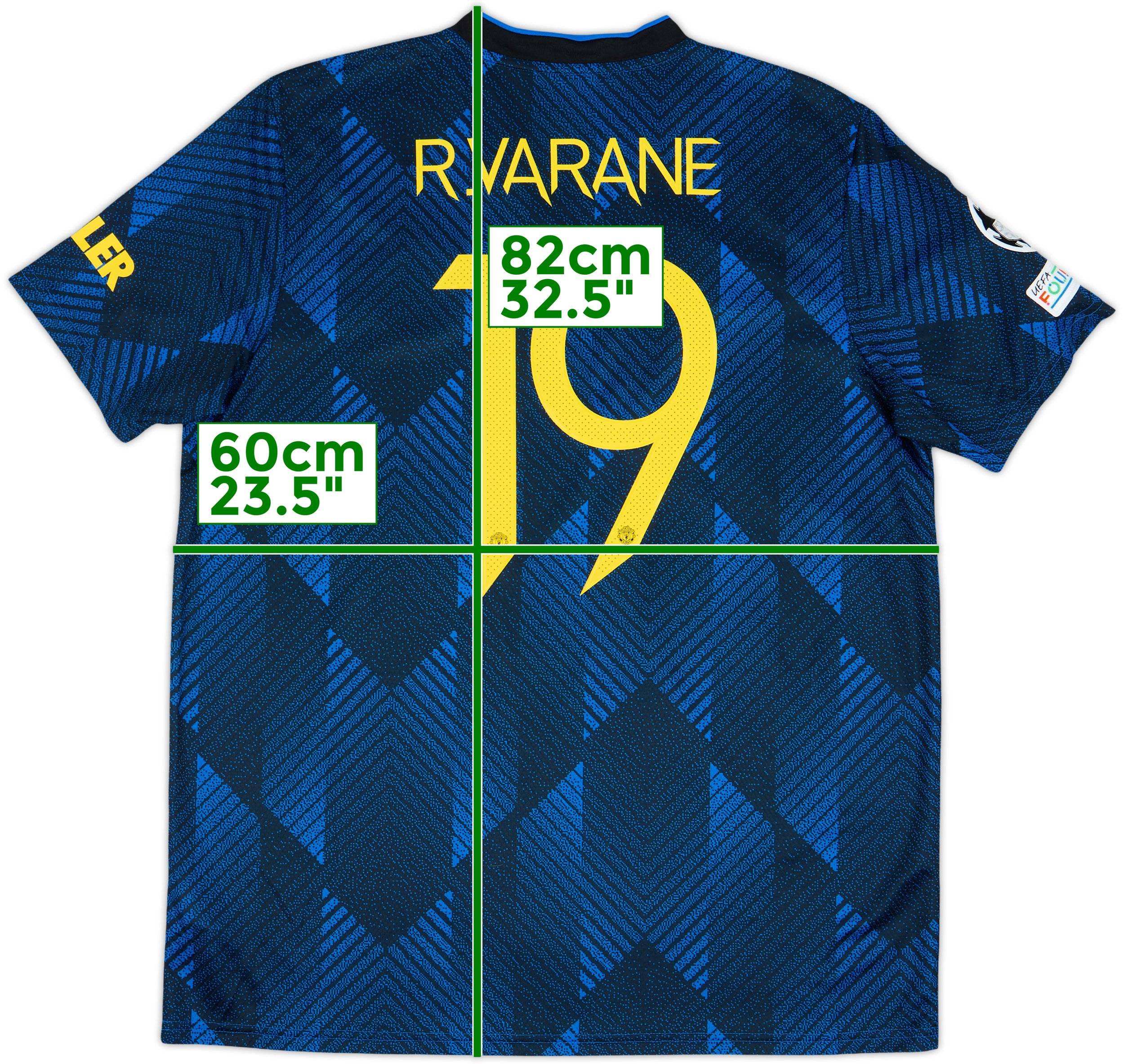 2021-22 Manchester United Third Shirt R.Varane #19 - 10/10 - (XL)