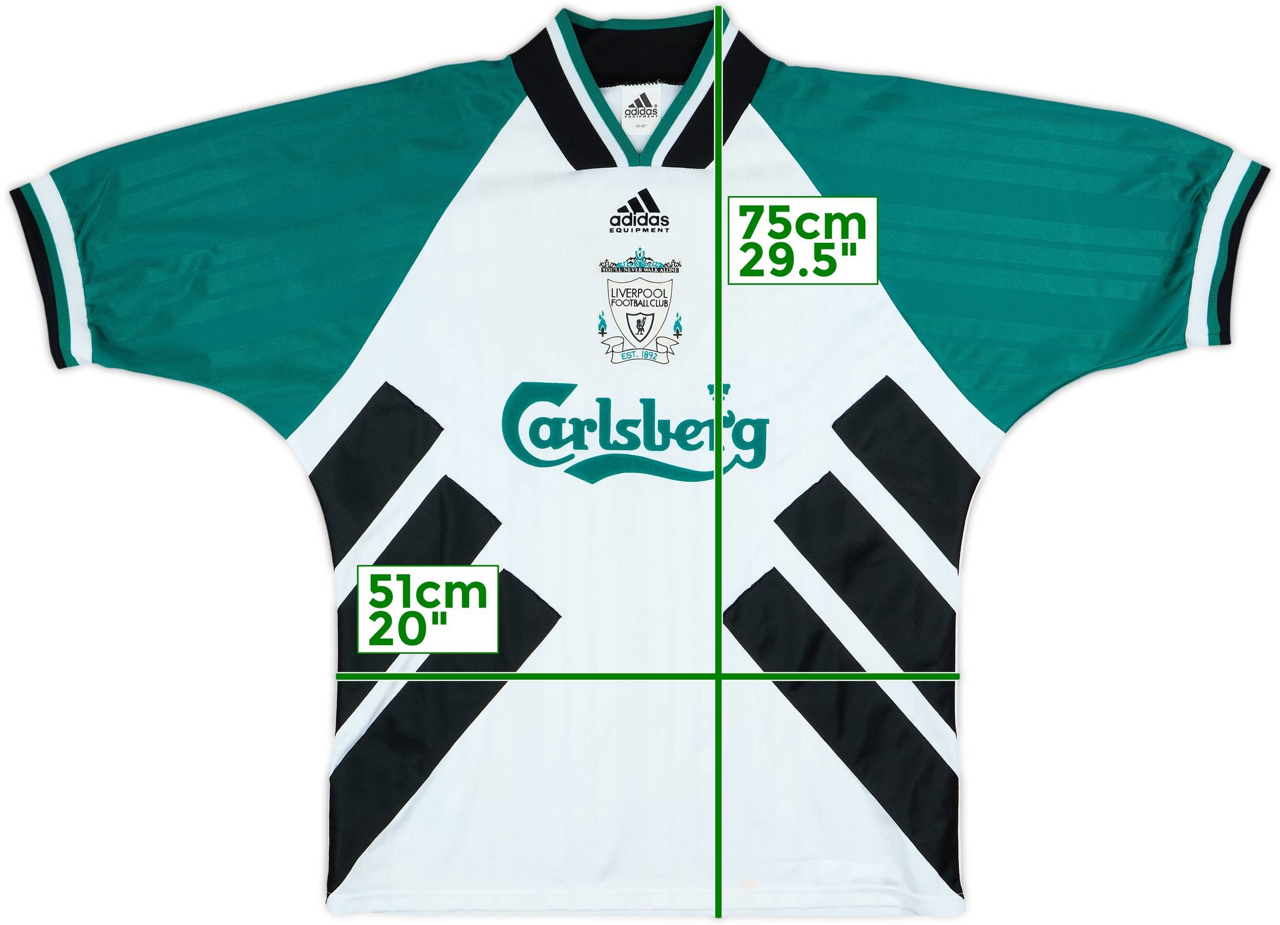 1993-95 Liverpool Away Shirt - 8/10 - (M/L)