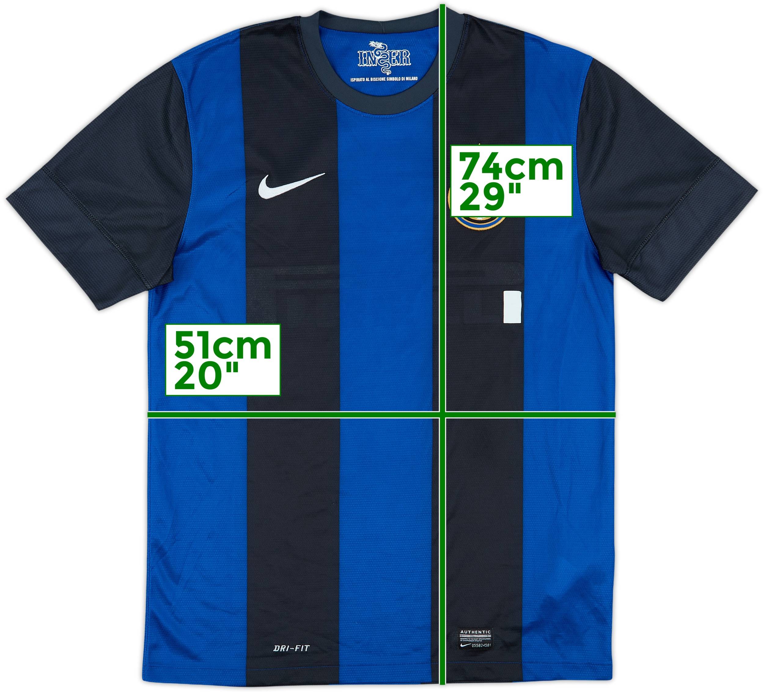 2012-13 Inter Milan Home Shirt - 4/10 - (M)