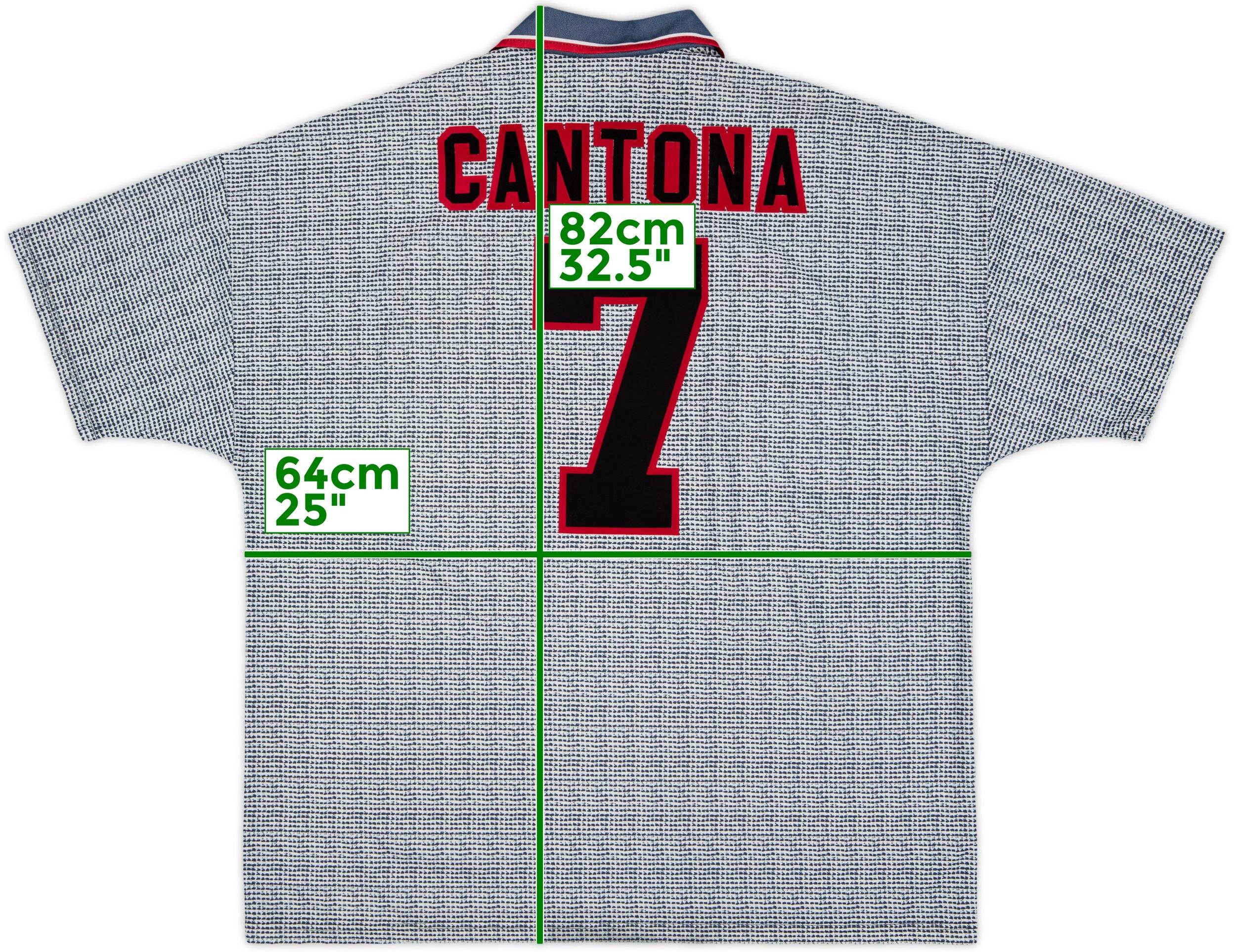 1995-96 Manchester United Away Shirt Cantona #7 - 9/10 - (XXL)