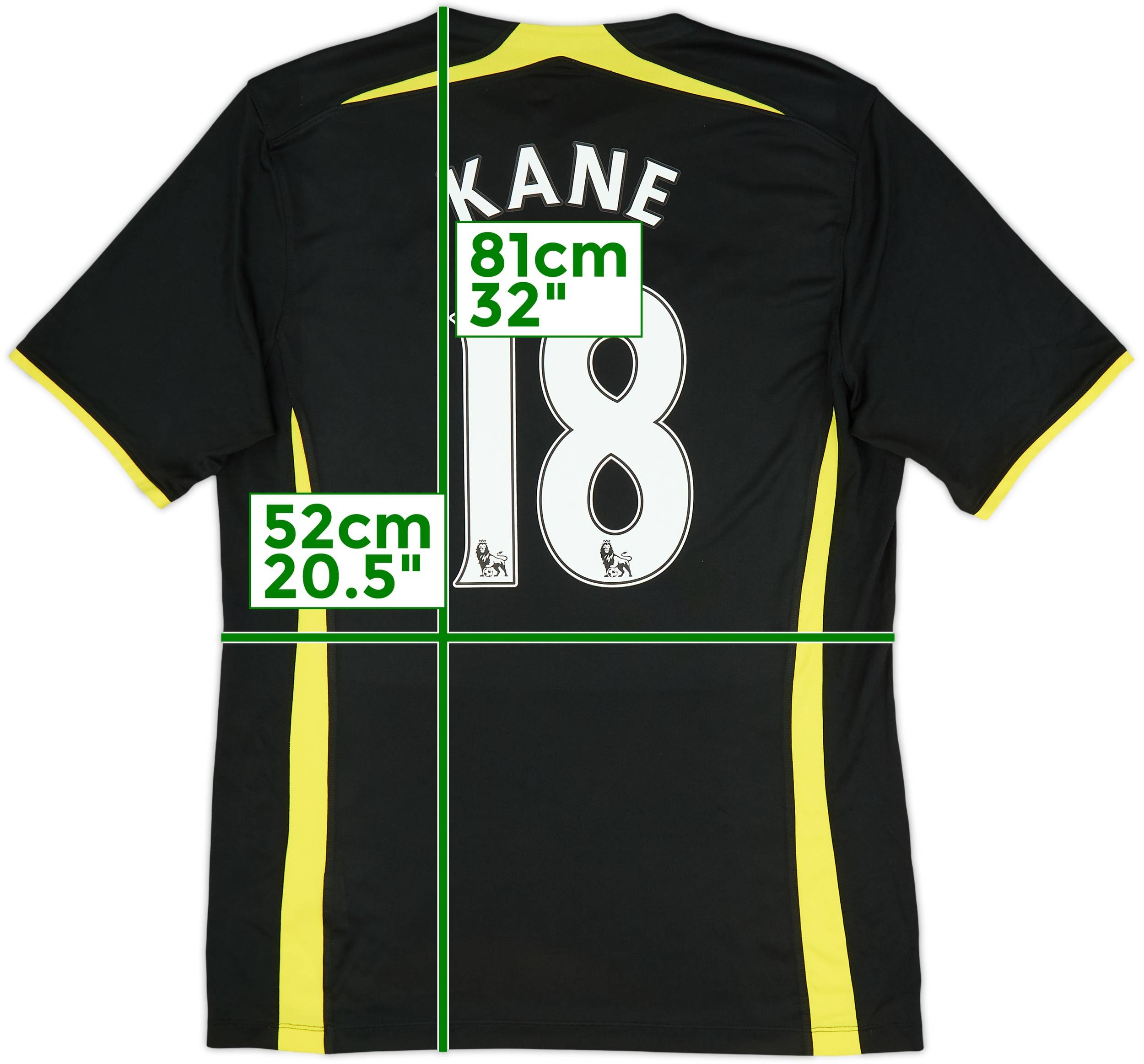 14-15 トッテナム ケイン#18 アウェイM 2014-15 Tottenham Away Shirt Kane #18 - 8/10 - (L)
