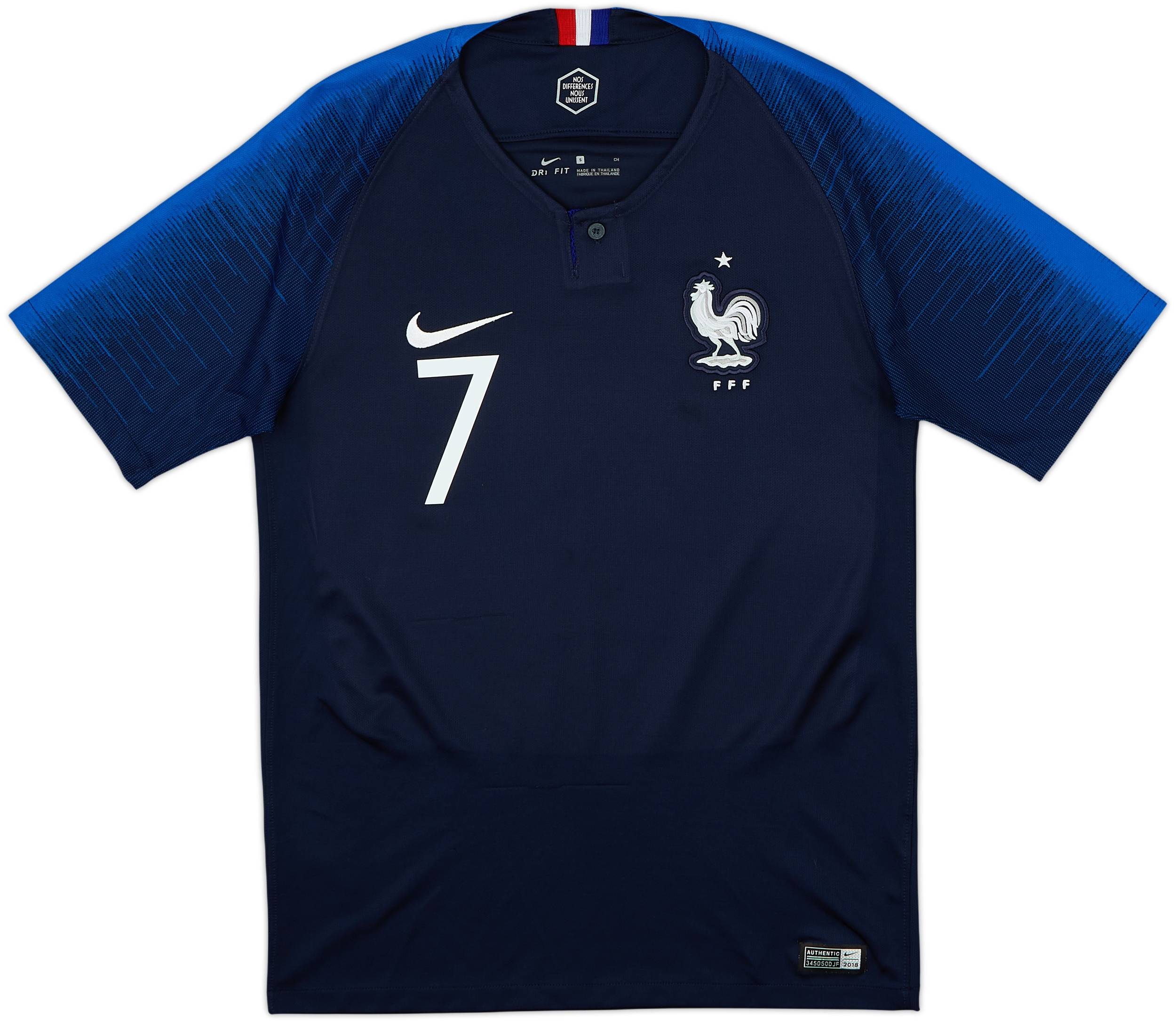 2018 France Home Shirt Griezmann #7 - 6/10 - (S)