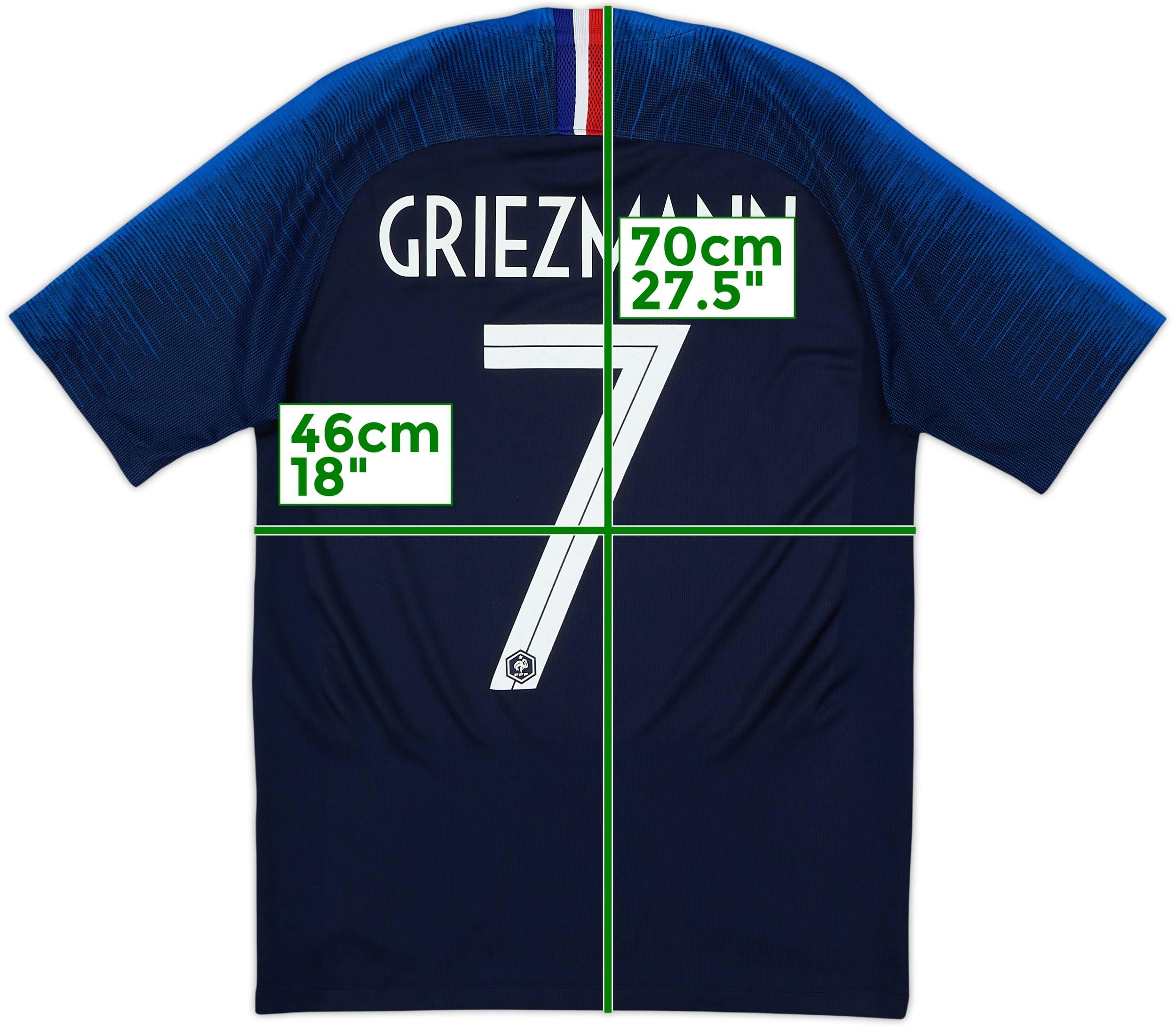 2018 France Home Shirt Griezmann #7 - 6/10 - (S)