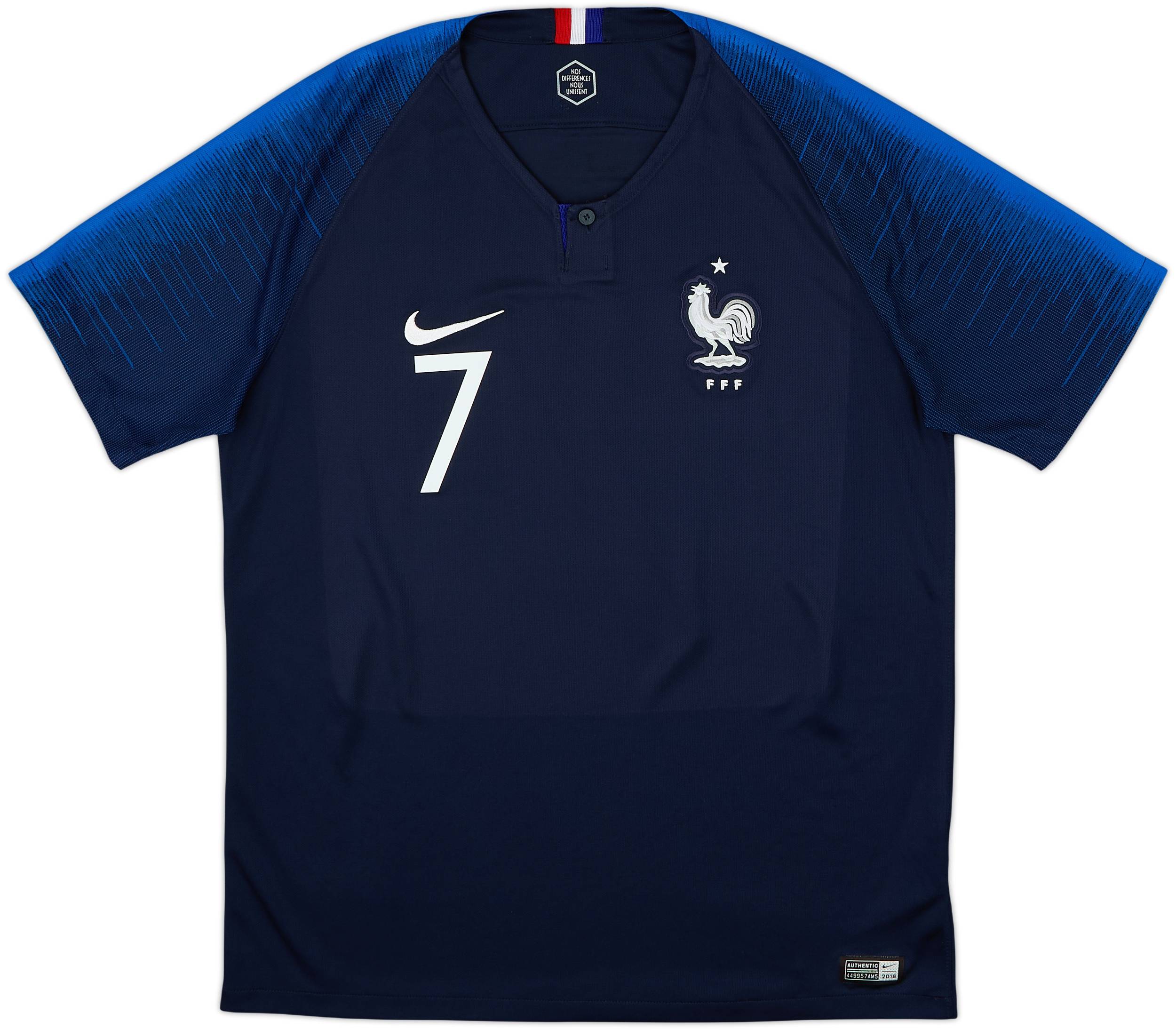 2018 France Home Shirt Griezmann #7 - 8/10 - (L)