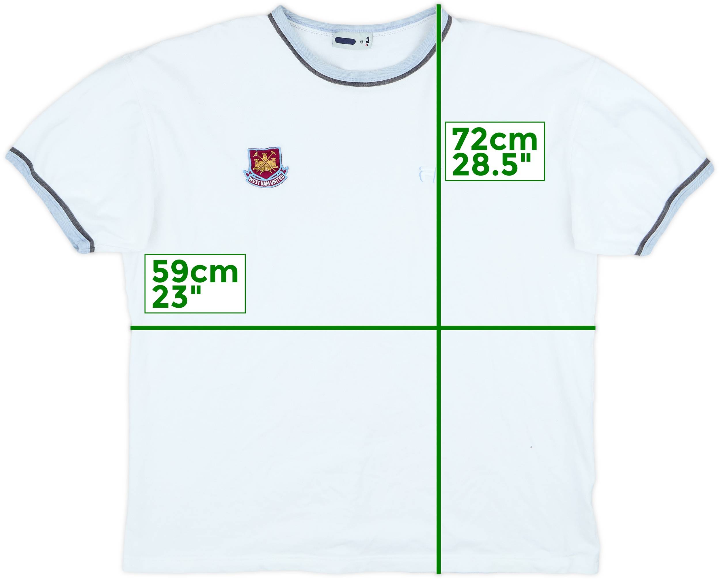 2002-03 West Ham United Fila Woven Training Shirt - 9/10 - (XL)