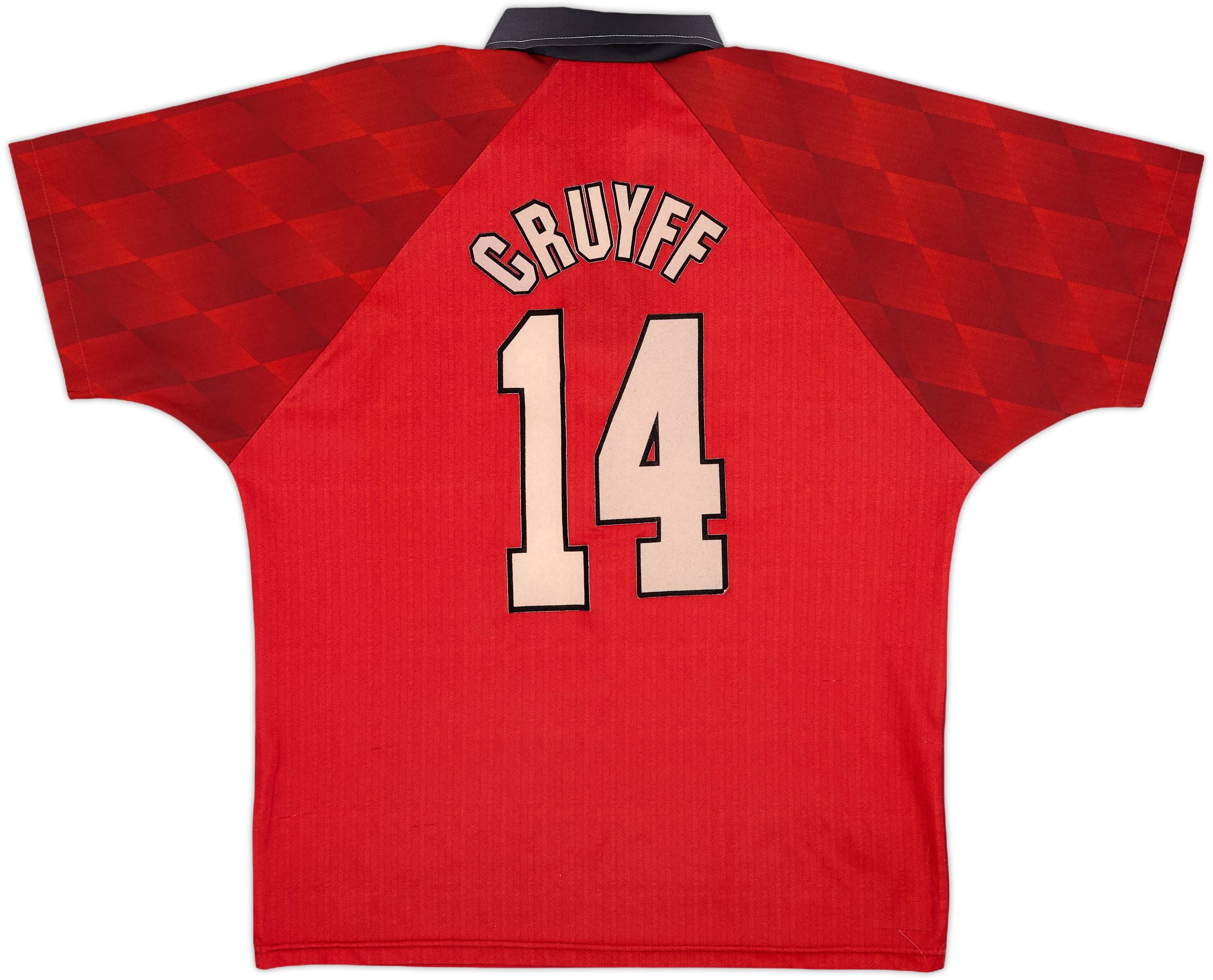 1996-98 Manchester United Home Shirt Cruyff #14 - 8/10 - (M)