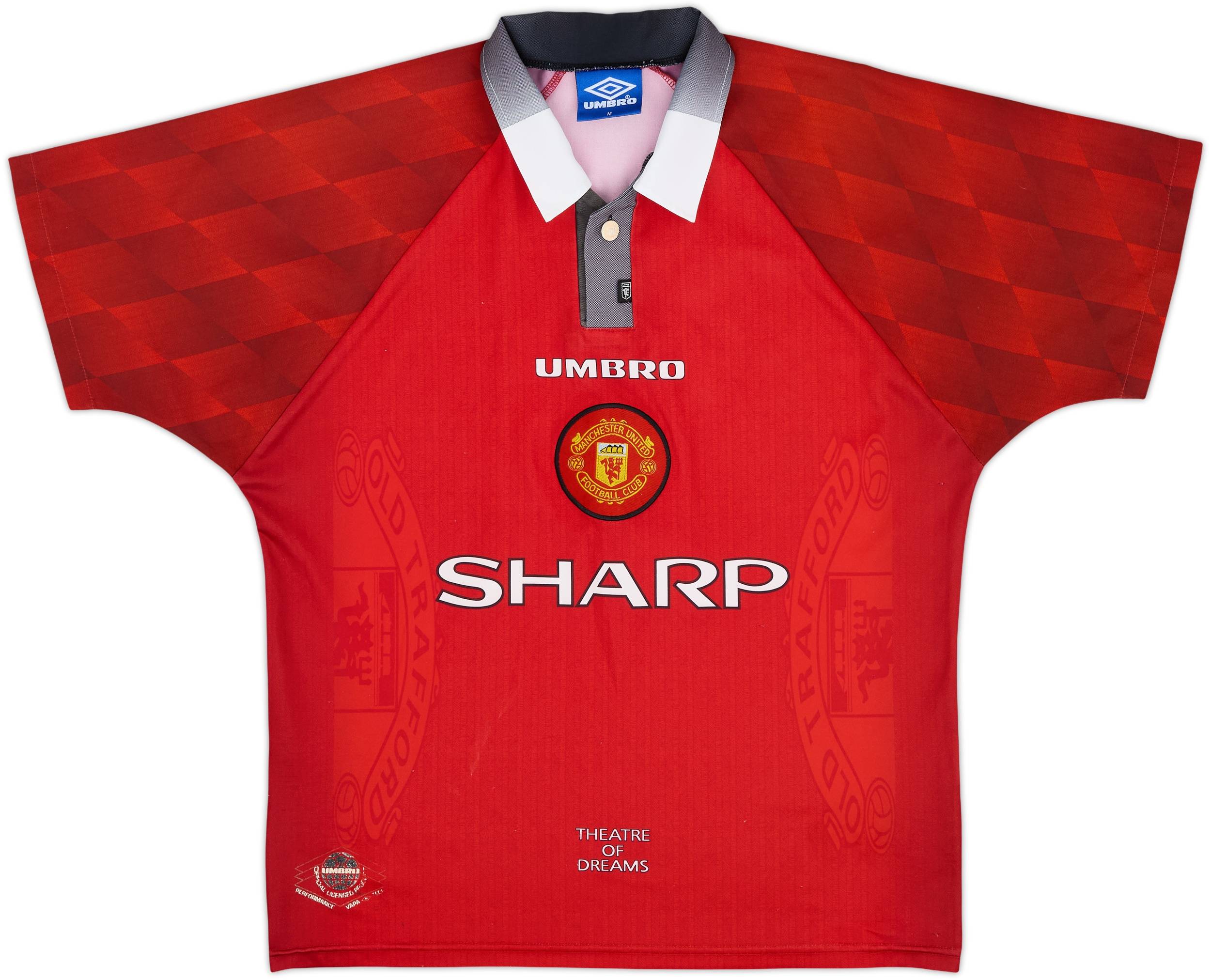 1996-98 Manchester United Home Shirt Cruyff #14 - 8/10 - (M)