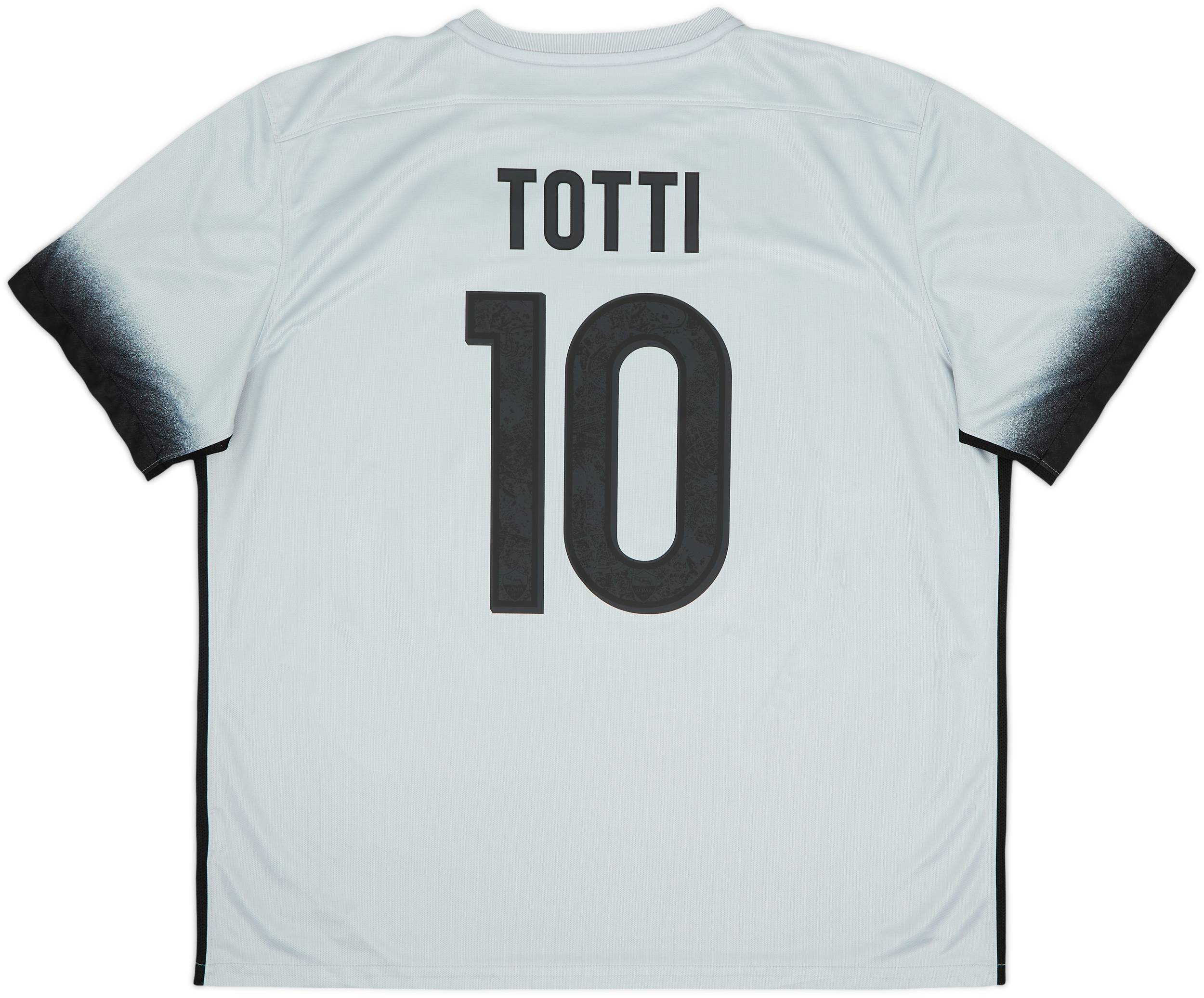 2015-16 Roma Third Shirt Totti #10 - 9/10 - (XXL)
