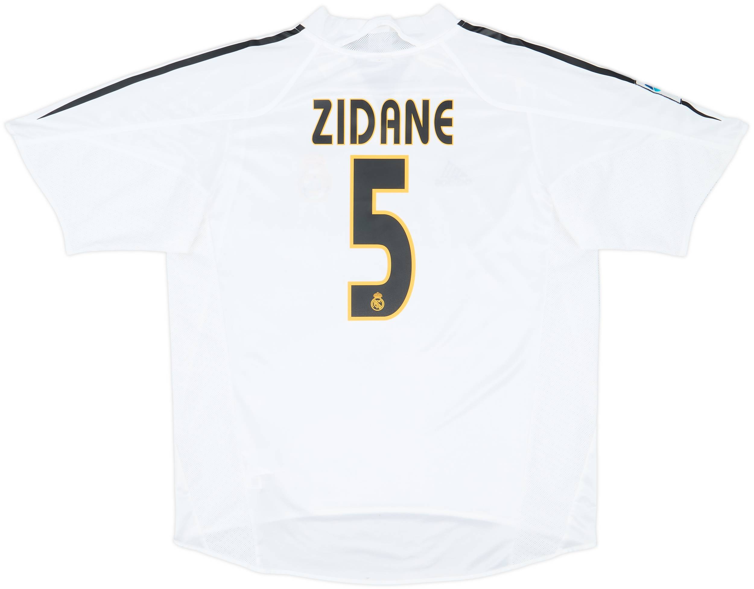 レアル・マドリード ZIDANE 5番 シャツ　ジダン　サッカー　ユニフォーム 2004-05 Real Madrid Home Shirt Zidane #5 - 8/10 - (L)