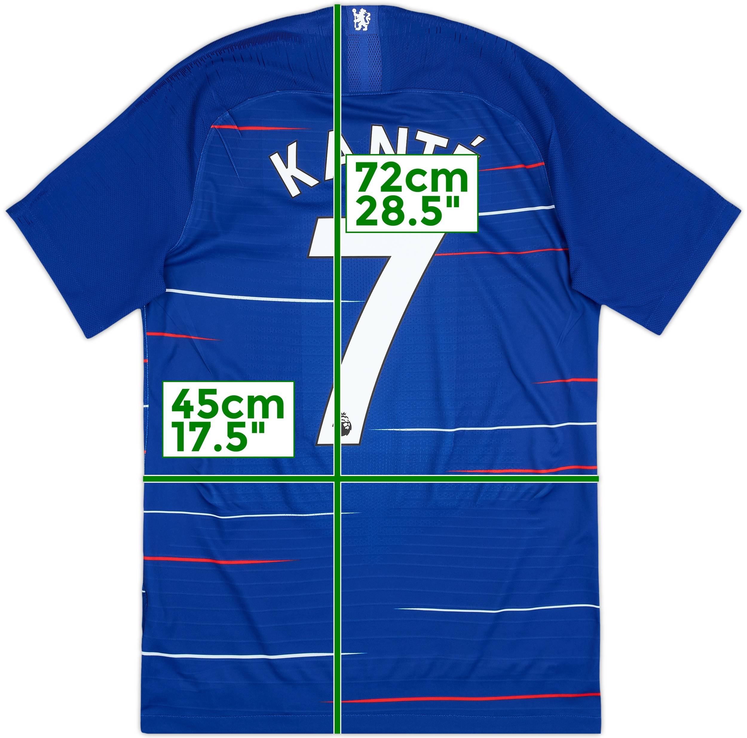 2018-19 Chelsea Authentic Home Shirt Kante #7 - 8/10 - (S)
