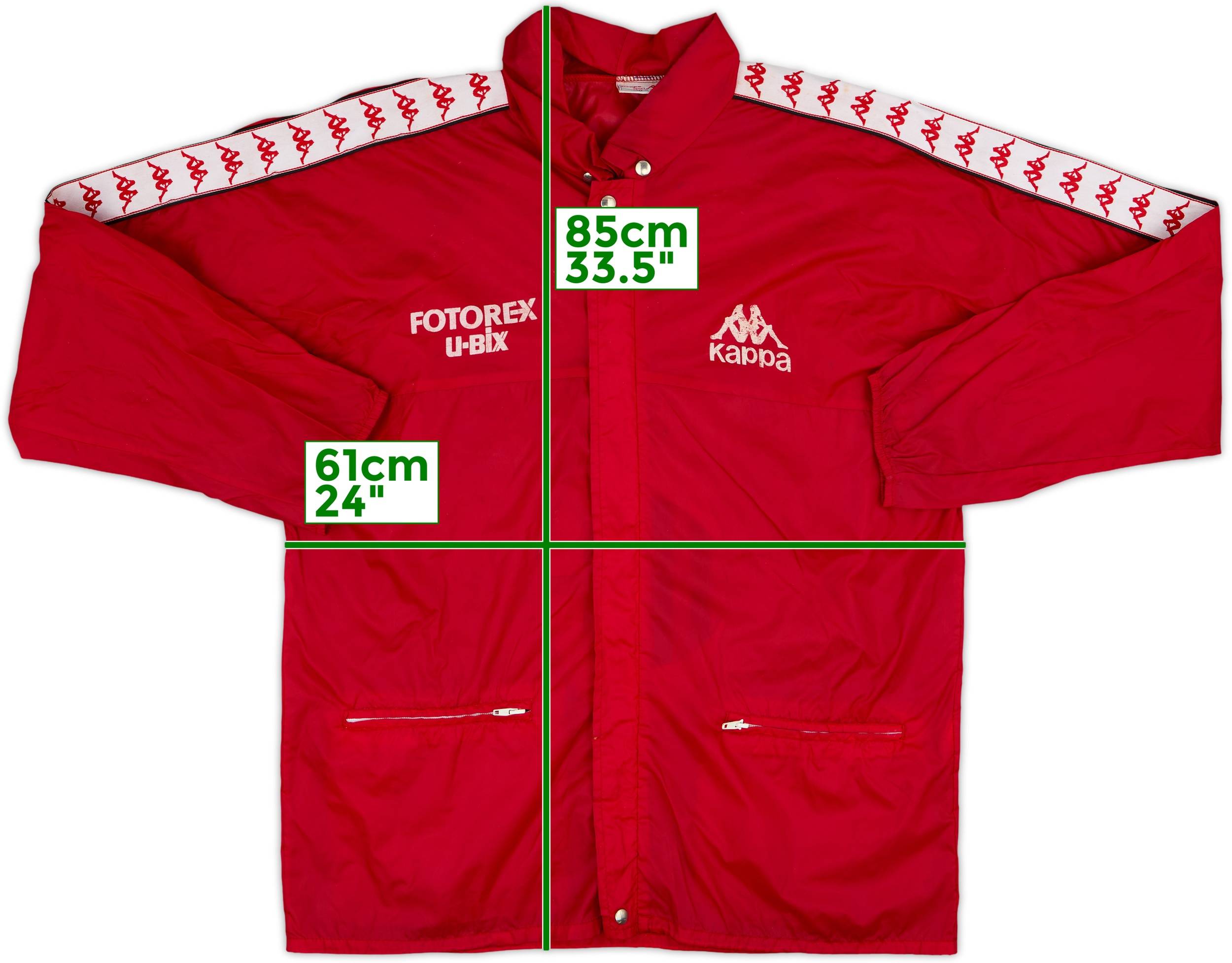 1988-90 AC Milan Kappa Hooded Rain Jacket - 6/10 - (L)