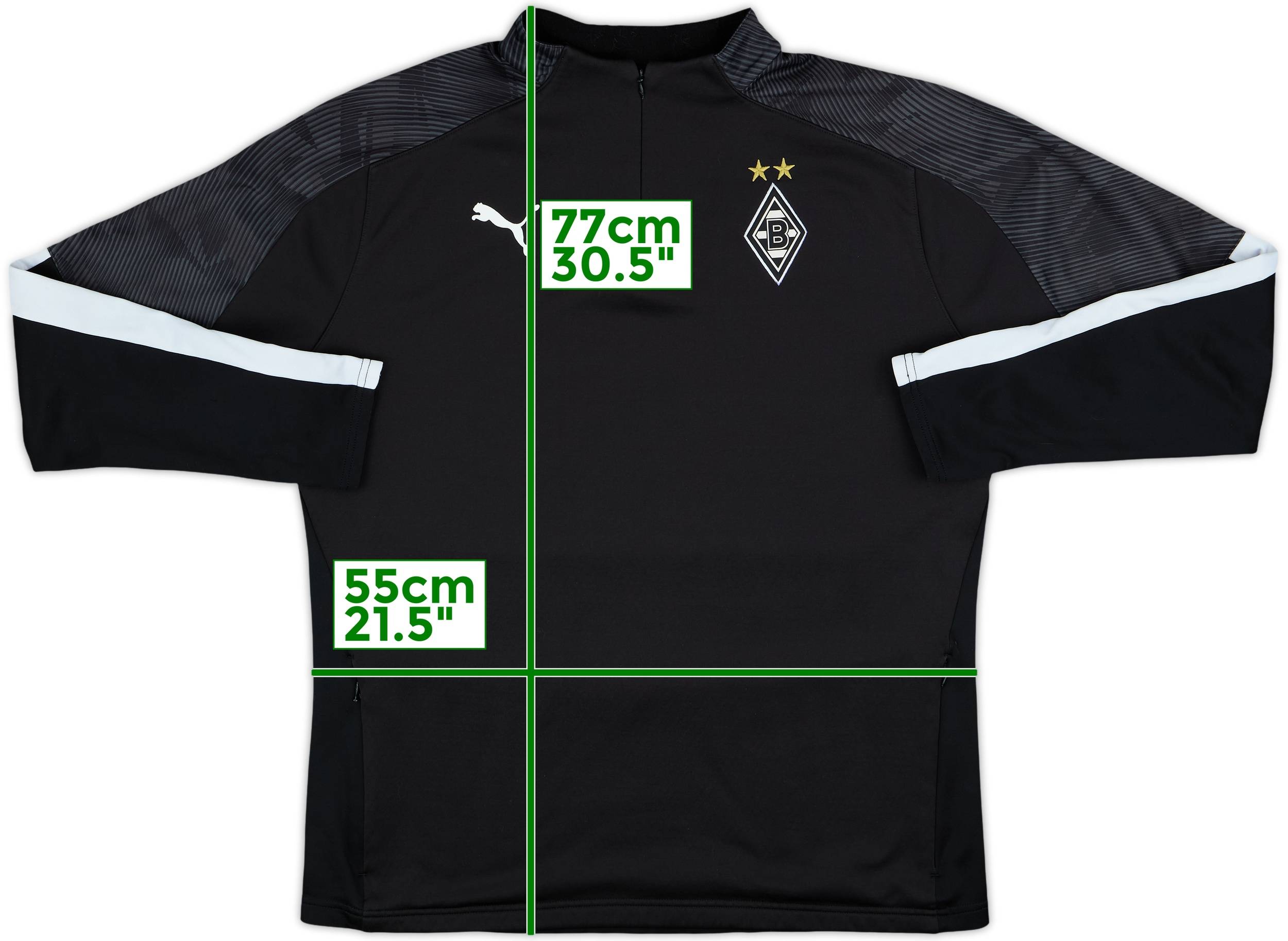 2019-20 Borussia Monchengladbach Puma 1/4 Zip Drill Top - 10/10 - (XL)