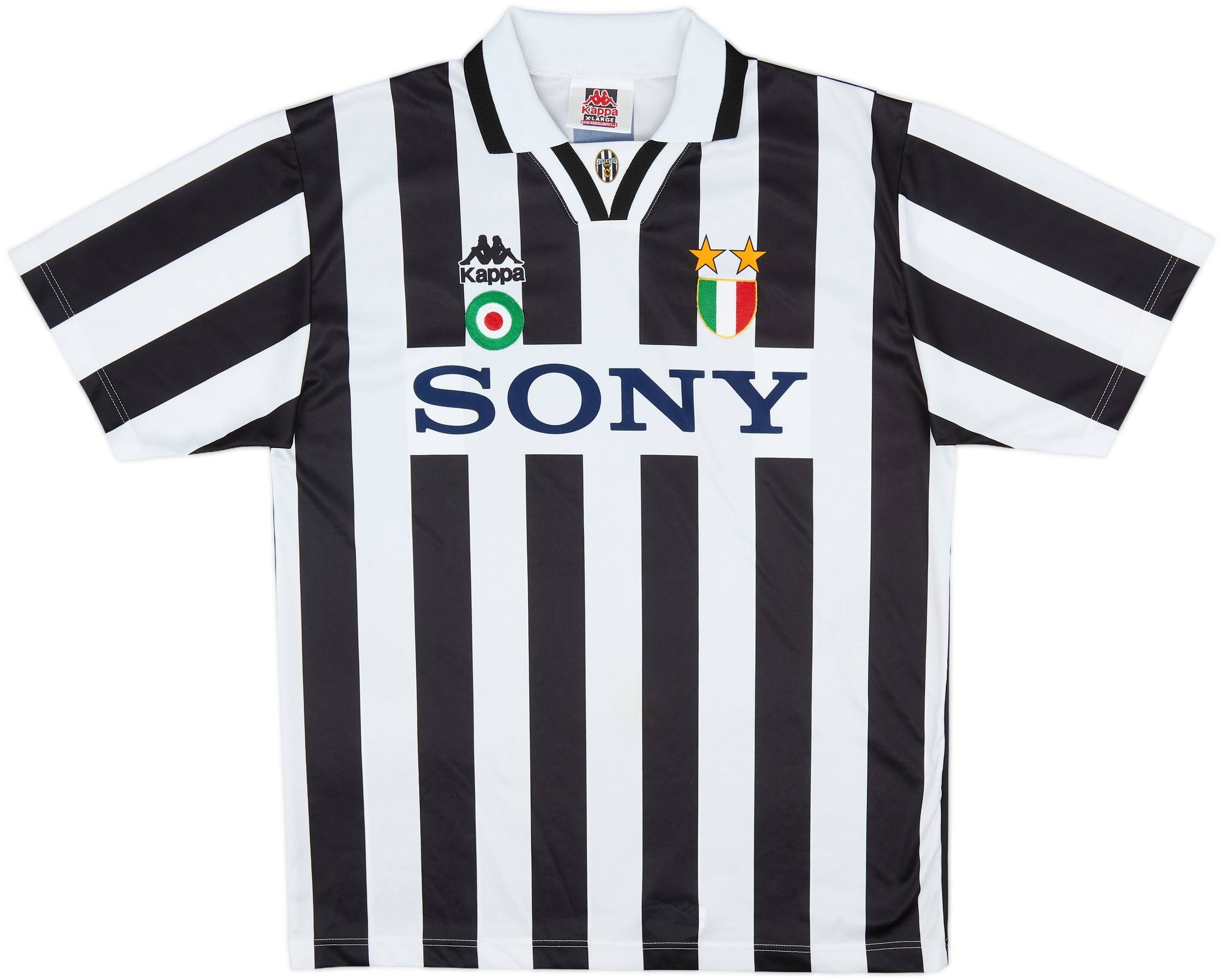 ☆ユベントス ゲームシャツ ユニフォーム JUVENTUS 95/96☆ 1995-97 Juventus Basic Home Shirt - 9/10 - (XL)