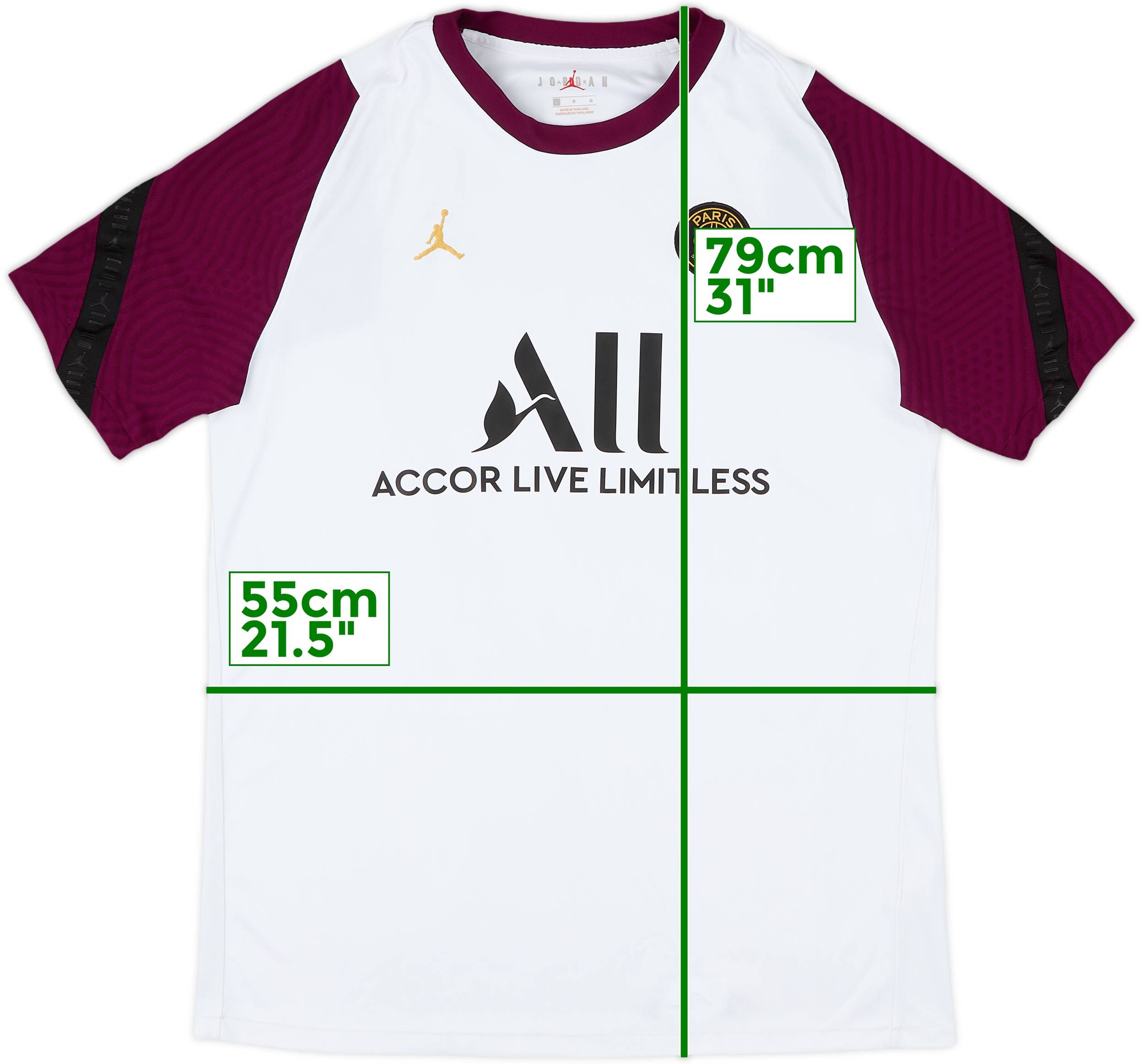 2020-21 Paris Saint-Germain Nike Jordan Training Shirt - 7/10 - (L)