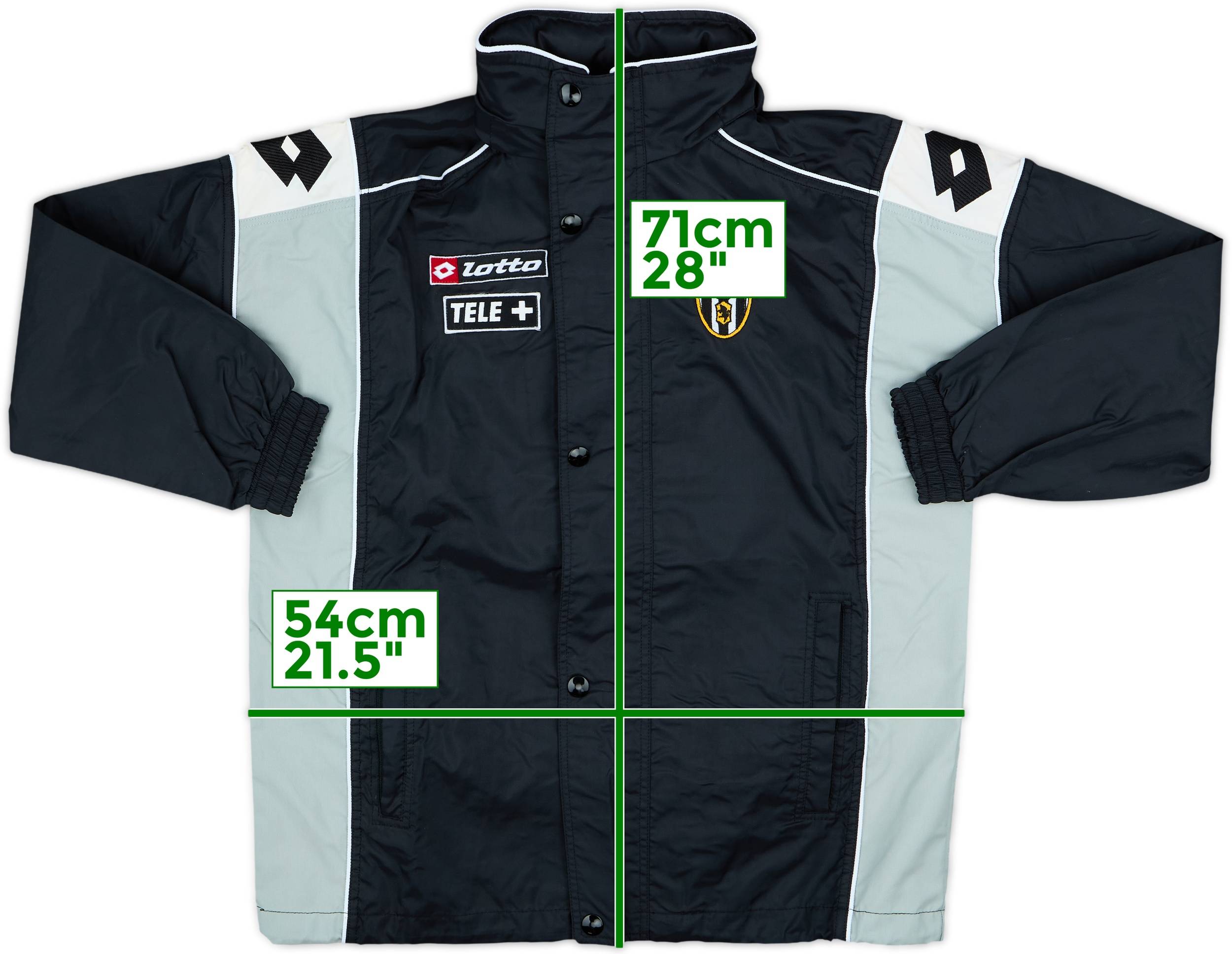 2000-01 Juventus Lotto Hooded Rain Jacket - 10/10 - (XL.Boys)