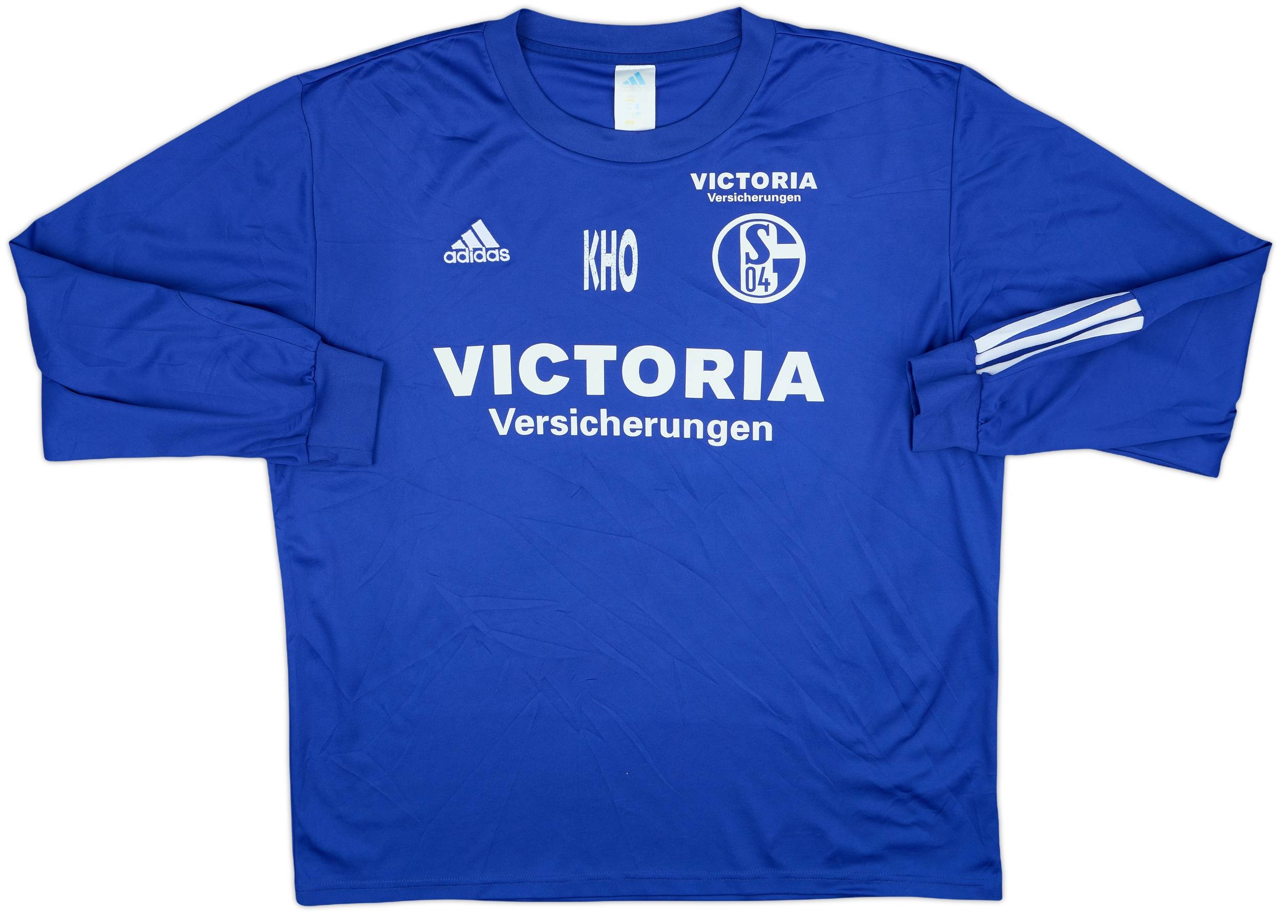 2002-03 Schalke adidas Staff Issue Training L/S Shirt KHO - 6/10 - (L)