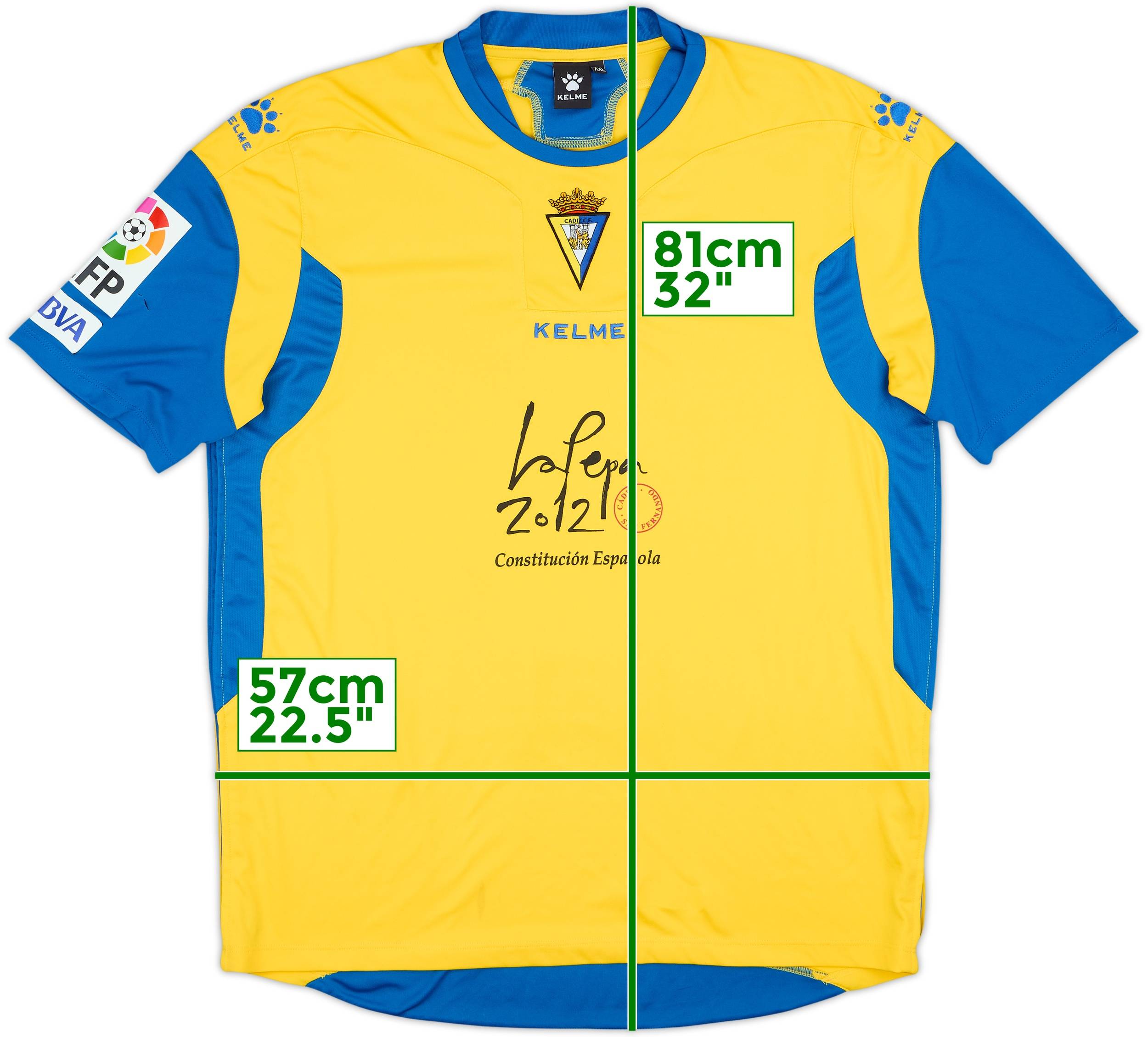KELME カディスCF Cádiz CF サッカー ユニフォーム 黄色 KELME カディスCF Cádiz CF サッカー ユニフォーム 黄色 カディスCF