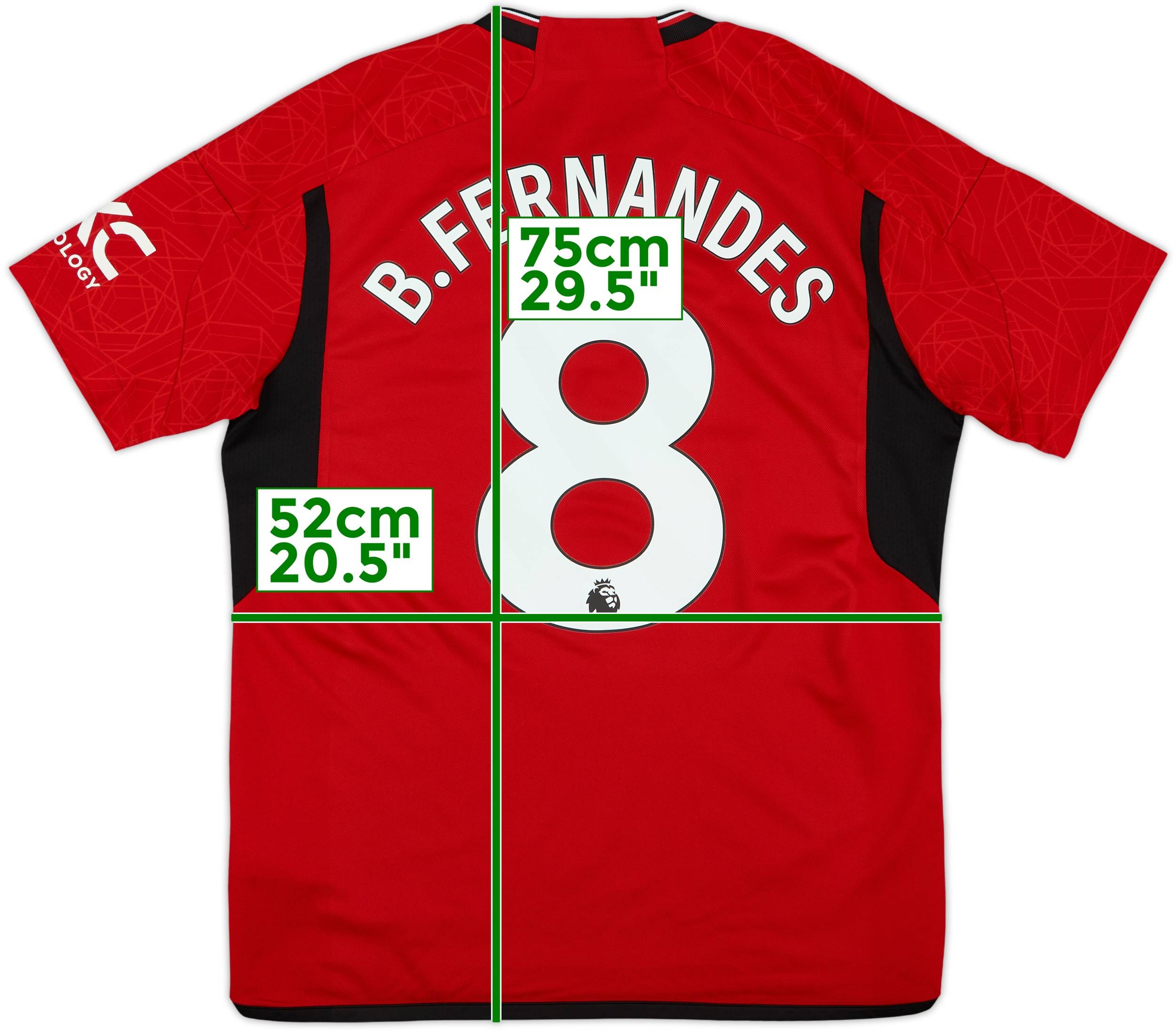 2023-24 Manchester United Home Shirt B.Fernandes #8 - 7/10 - (L)