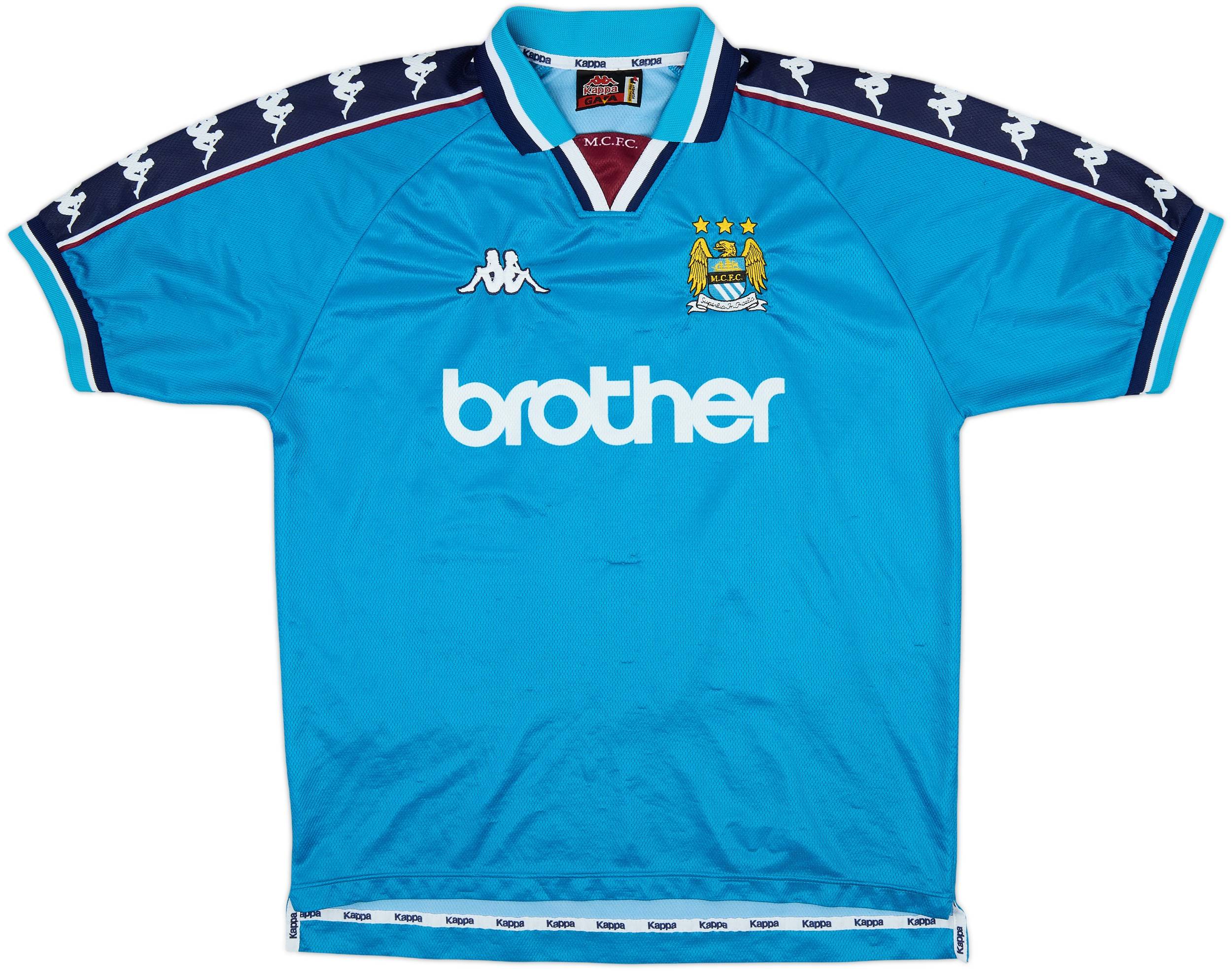 1997-99 Manchester City Home Shirt - 4/10 - (L)
