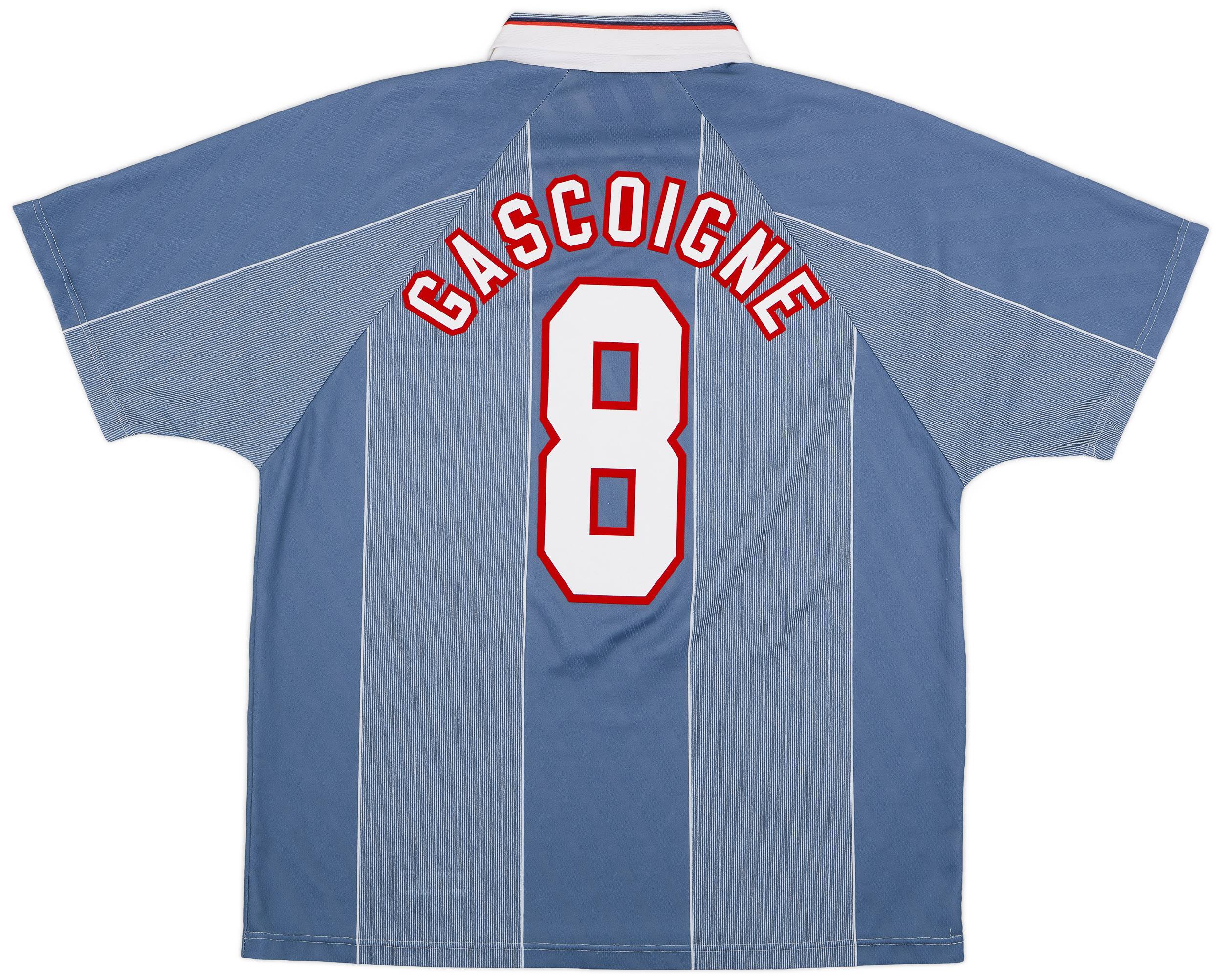 1996-97 England Away Shirt Gascoigne #8 - 9/10 - (XL)