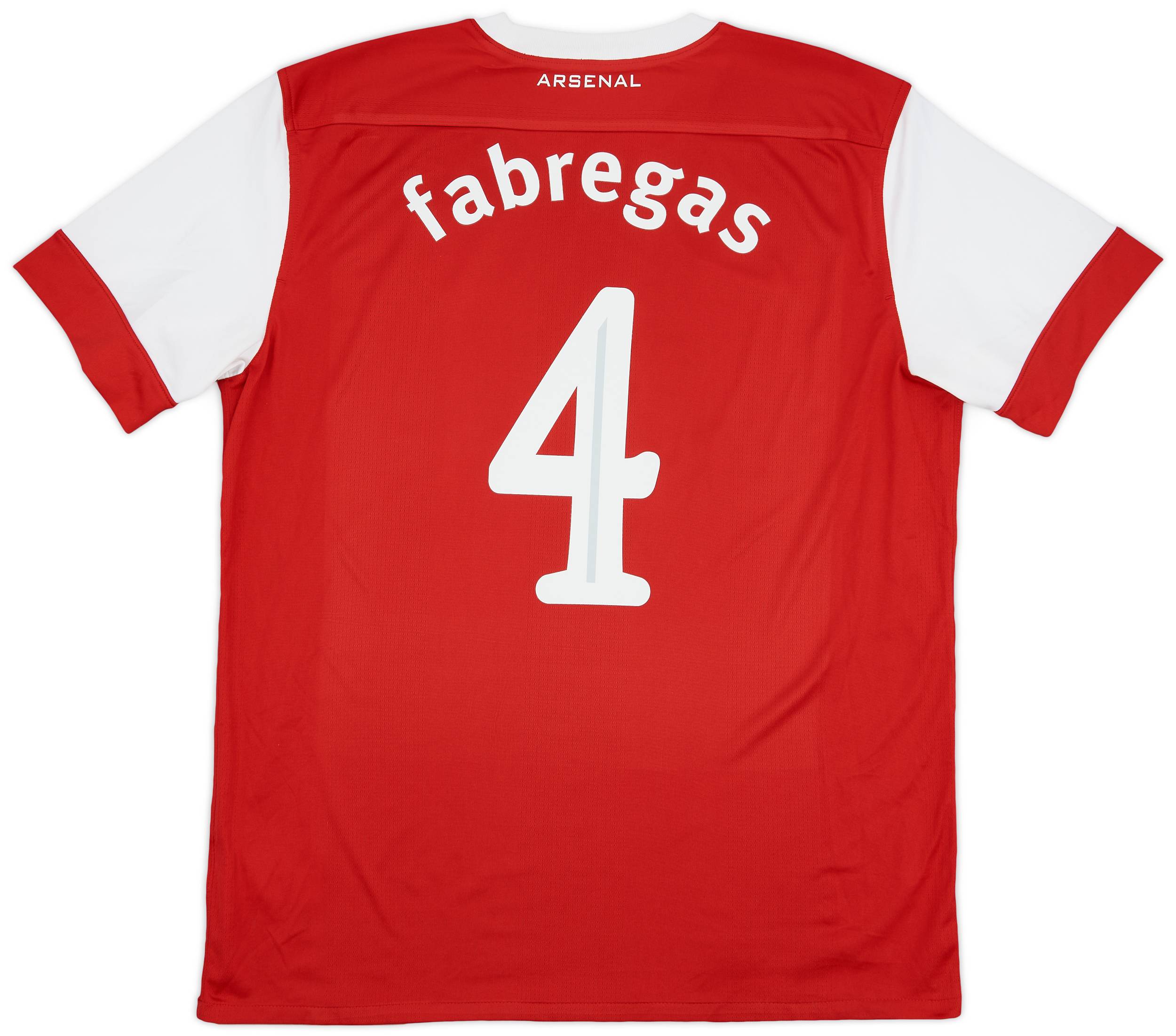 2010 11 Arsenal Home Shirt Fabregas 4 5 10 XL