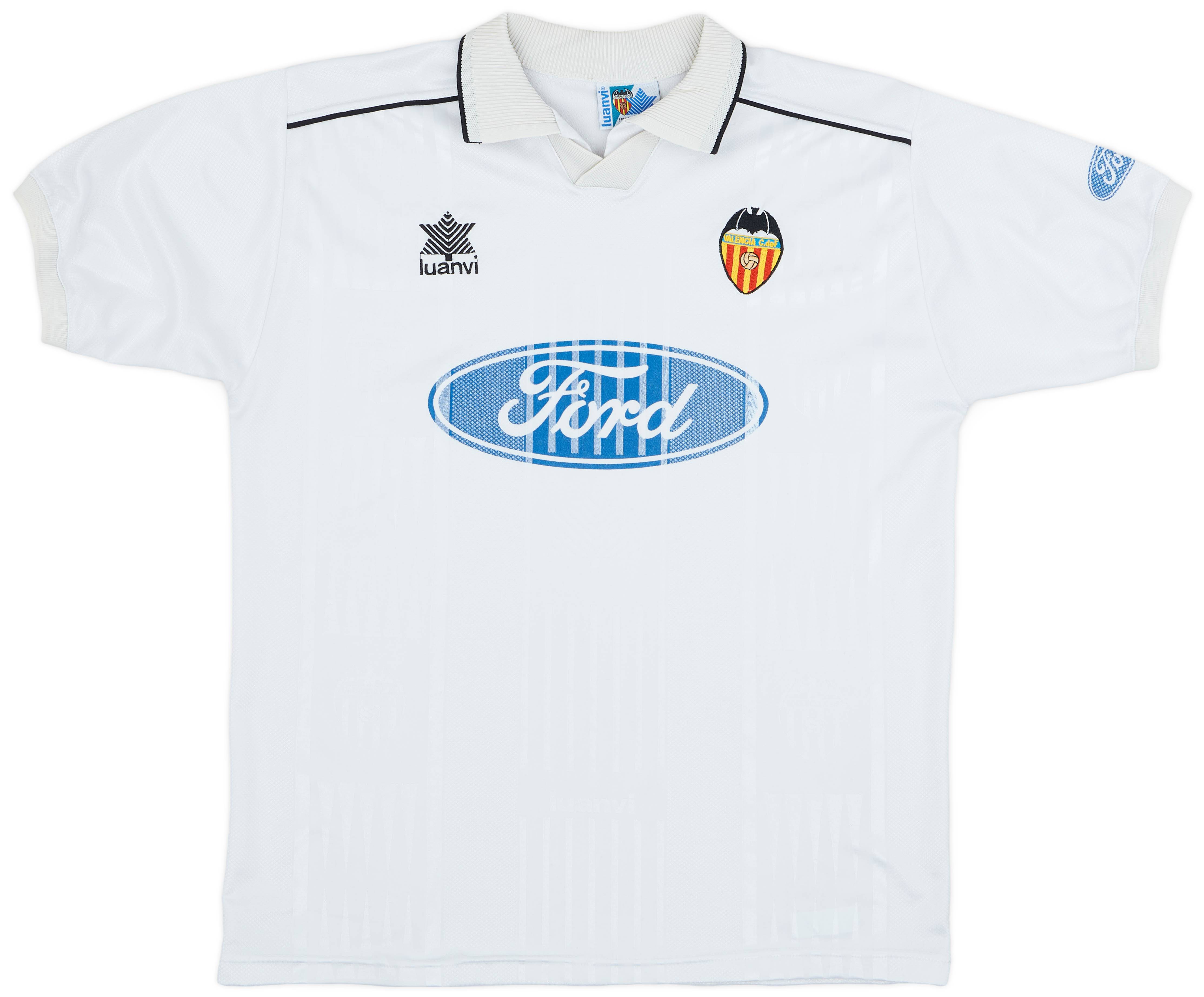 1996-97 Valencia Home Shirt - 8/10 - (XL)