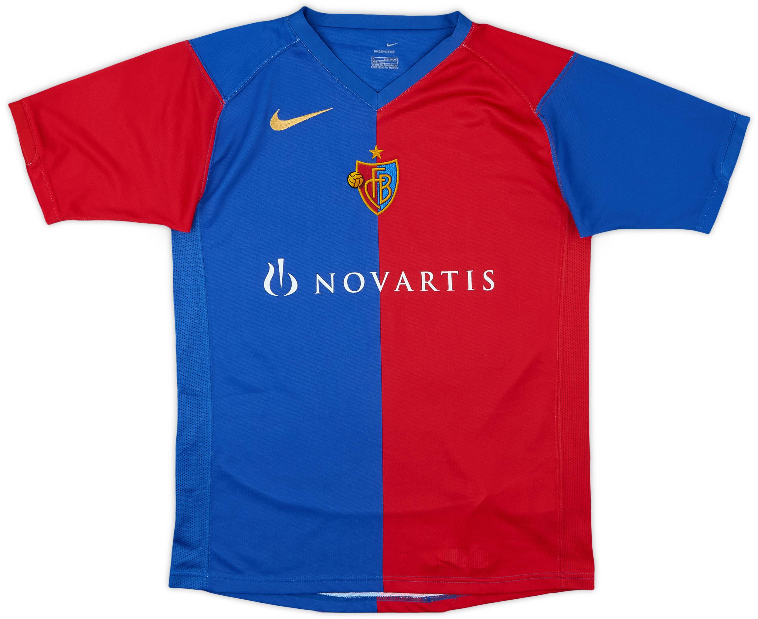 2006-08 FC Basel Home Shirt - 9/10 - (L.Boys)