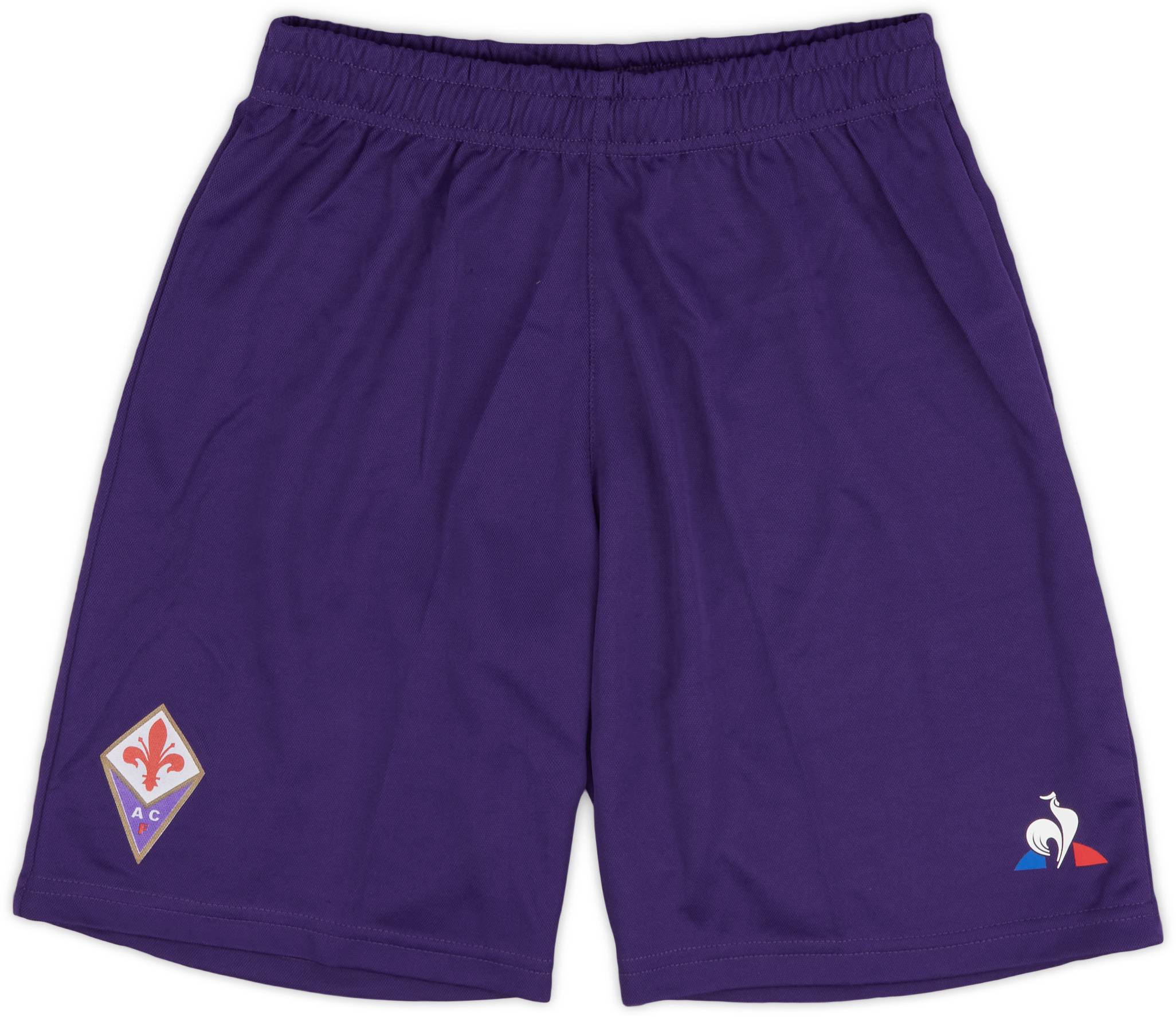 2017-18 Fiorentina Authentic Home Shorts - As New - (KIDS)