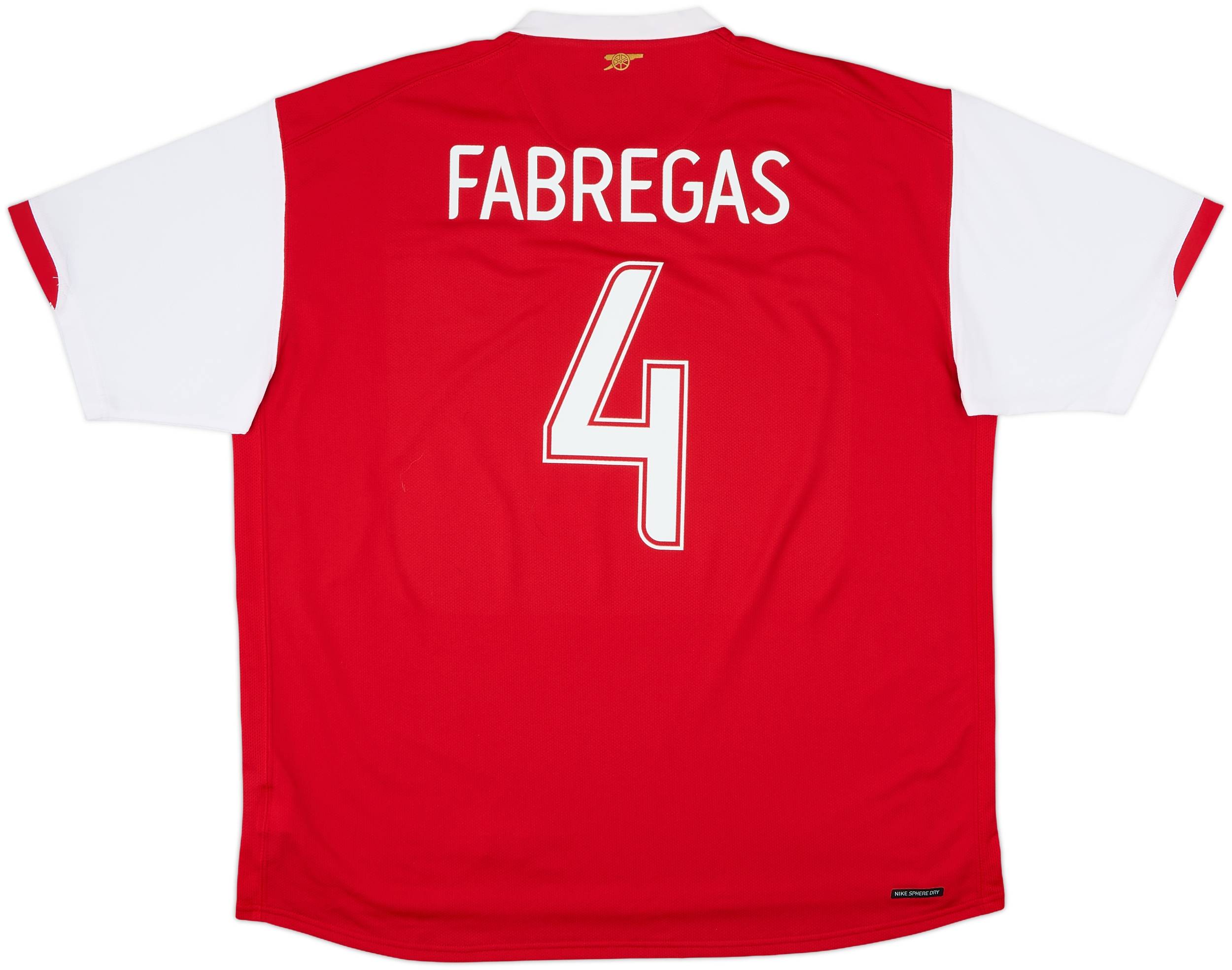 2006-08 Arsenal Home Shirt Fabregas #4 - 6/10 - (XXL)