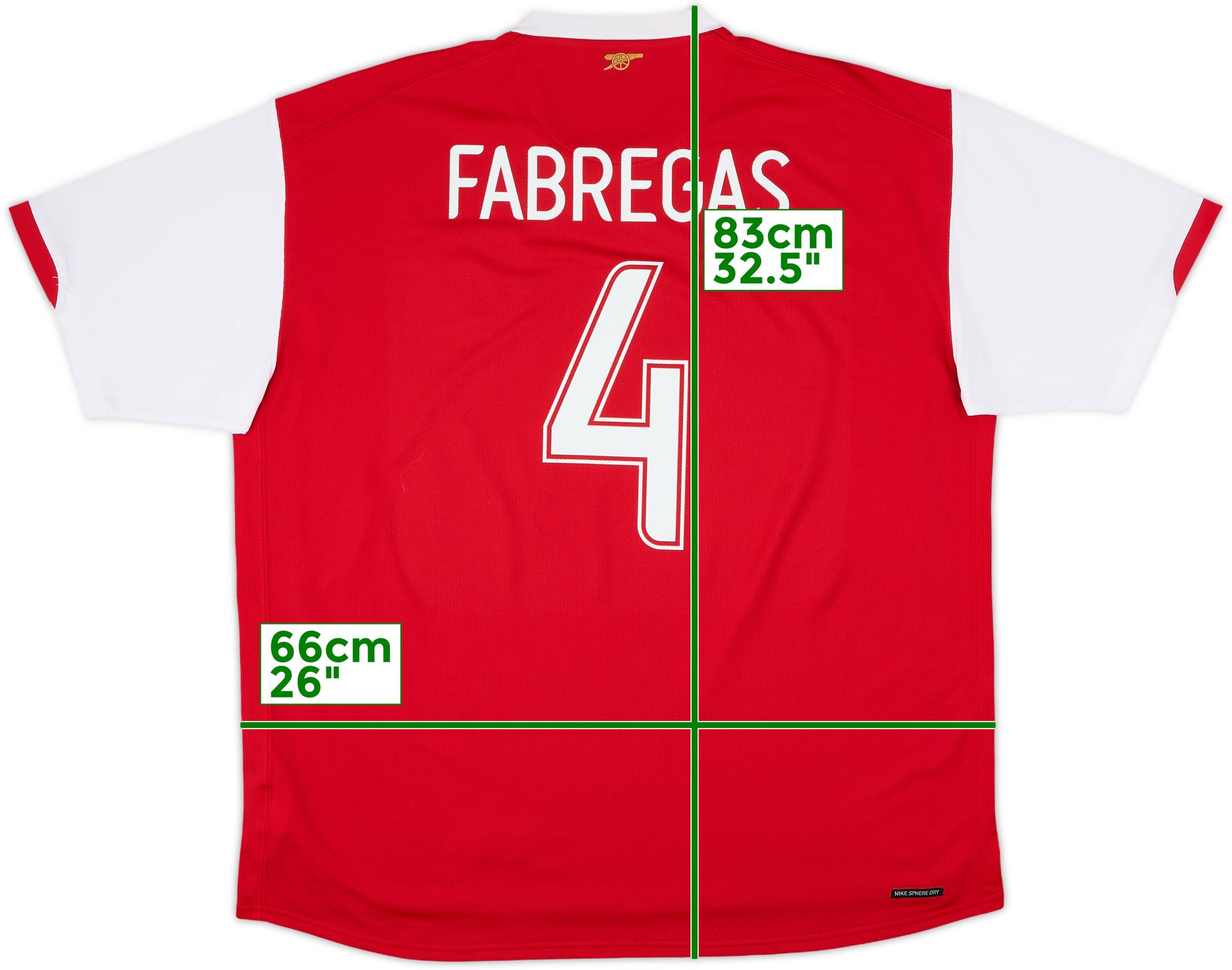 2006-08 Arsenal Home Shirt Fabregas #4 - 6/10 - (XXL)