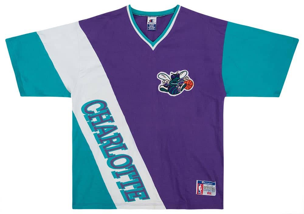 1990s Charlotte Hornets Champion Shooting Shirt XL