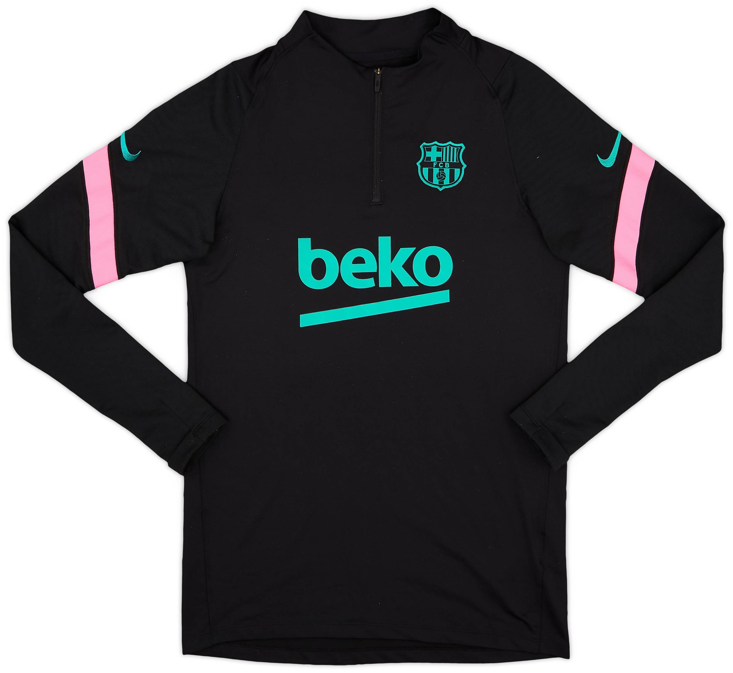 2020-21 Barcelona Nike 1/4 Zip Training Top - 8/10 - (S)