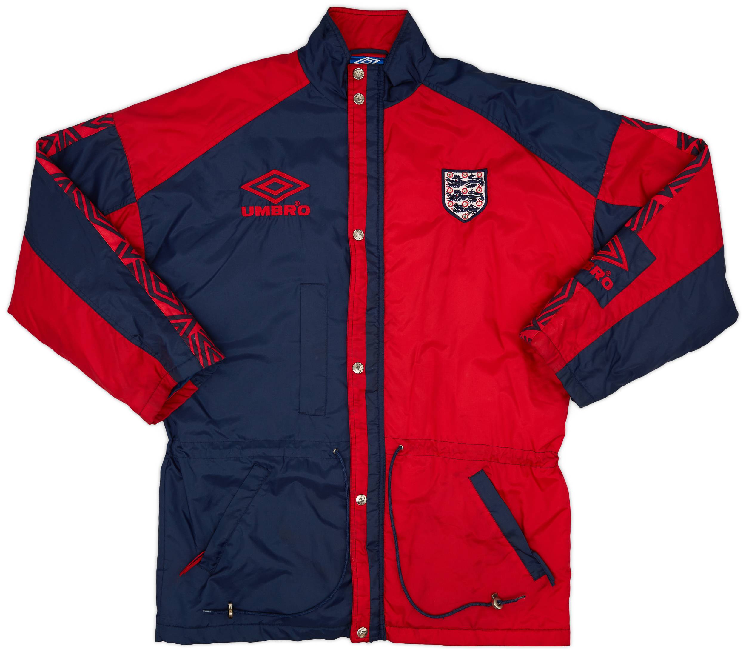 1993-95 England Umbro Padded Bench Coat - 9/10 - (XL)
