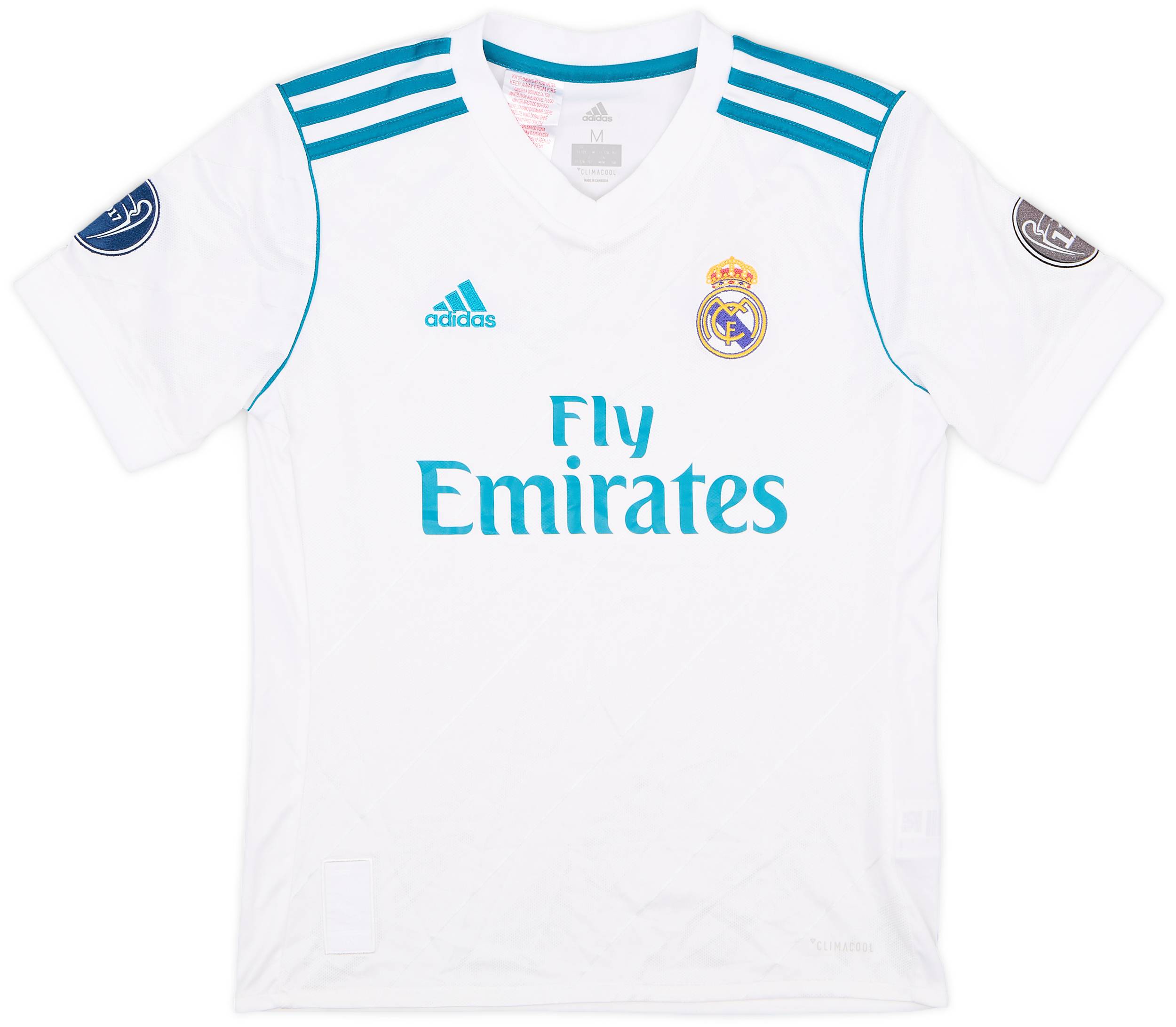 2017-18 Real Madrid Home Shirt - 8/10 - (M.Boys)