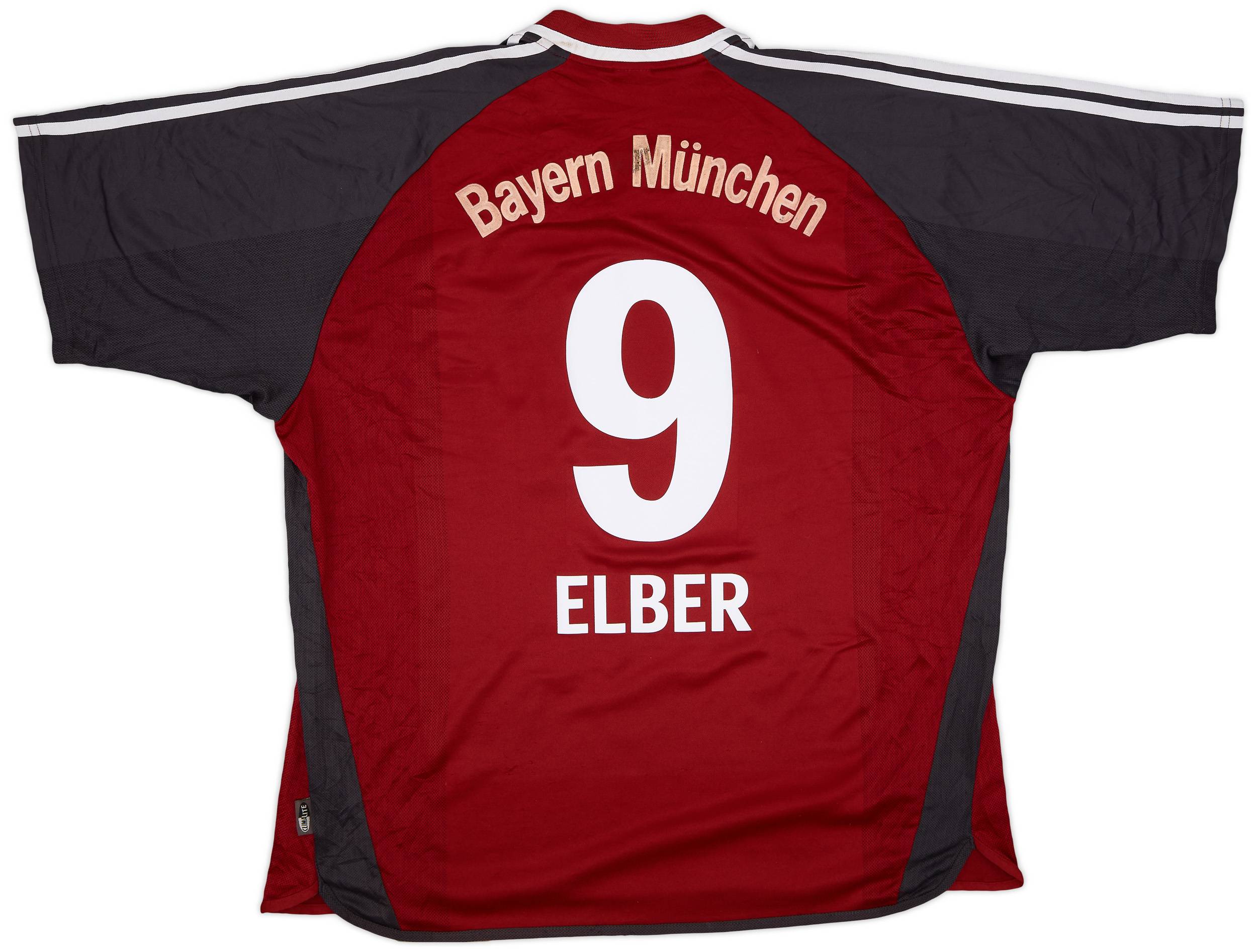 2001-02 Bayern Munich Home Shirt Elber #9 - 6/10 - (XXL)