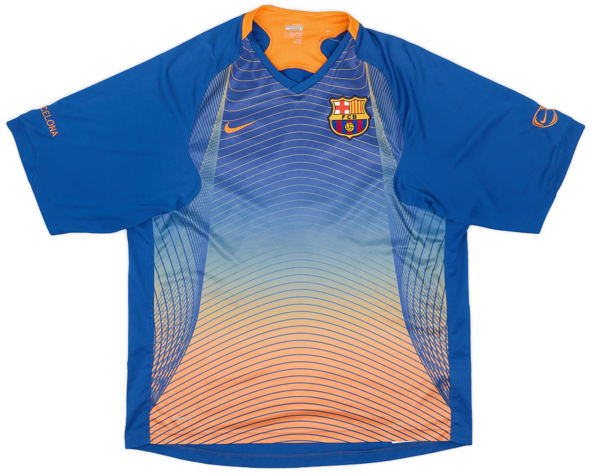 2007-08 Barcelona Nike Training Shirt - 9/10 - (L)