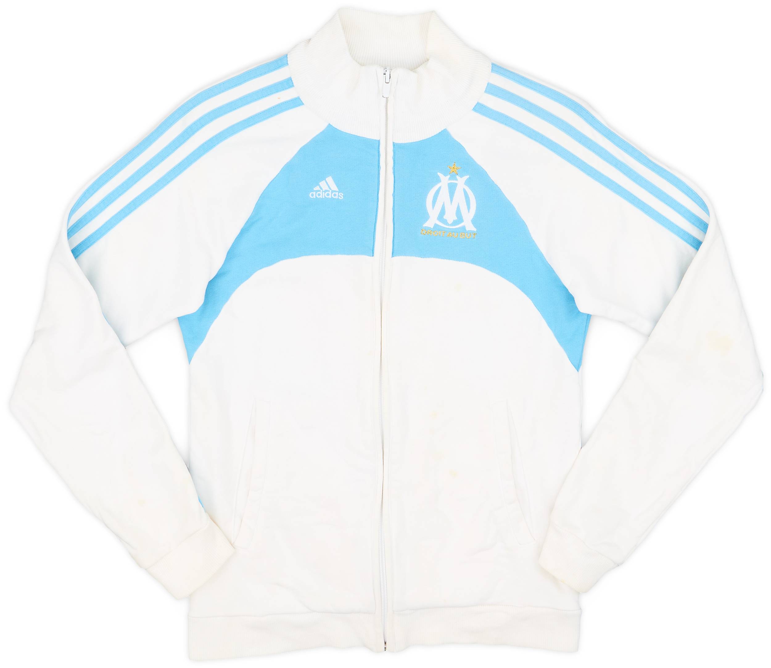 2007-08 Olympique Marseille adidas Track Jacket - 6/10 - (S)