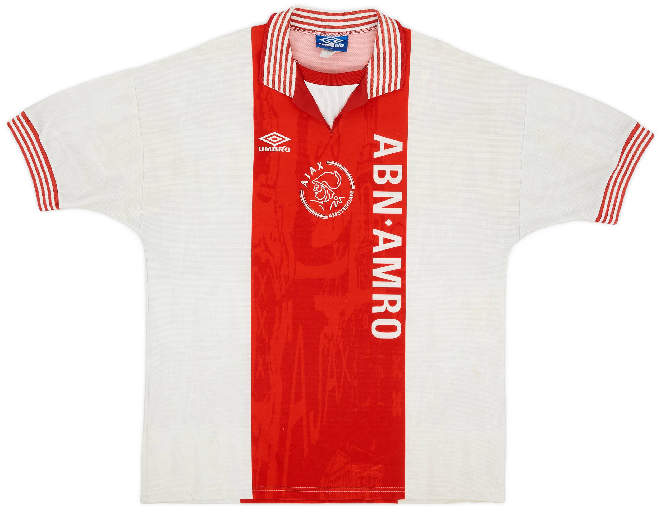 1995-96 Ajax Home Shirt Litmanen #10 - 7/10 - (XL)
