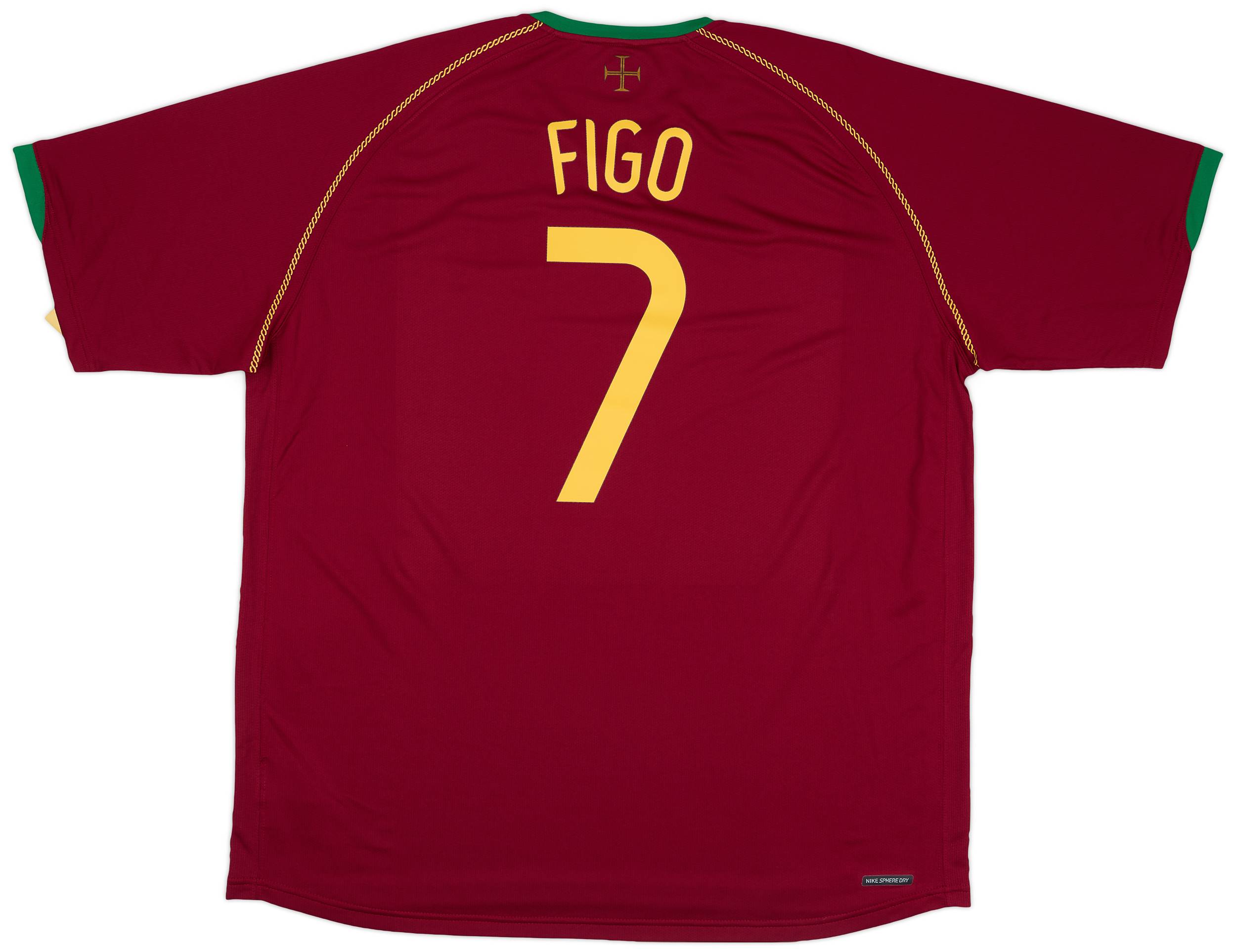 2006-08 Portugal Home Shirt Figo #7 (XXL)